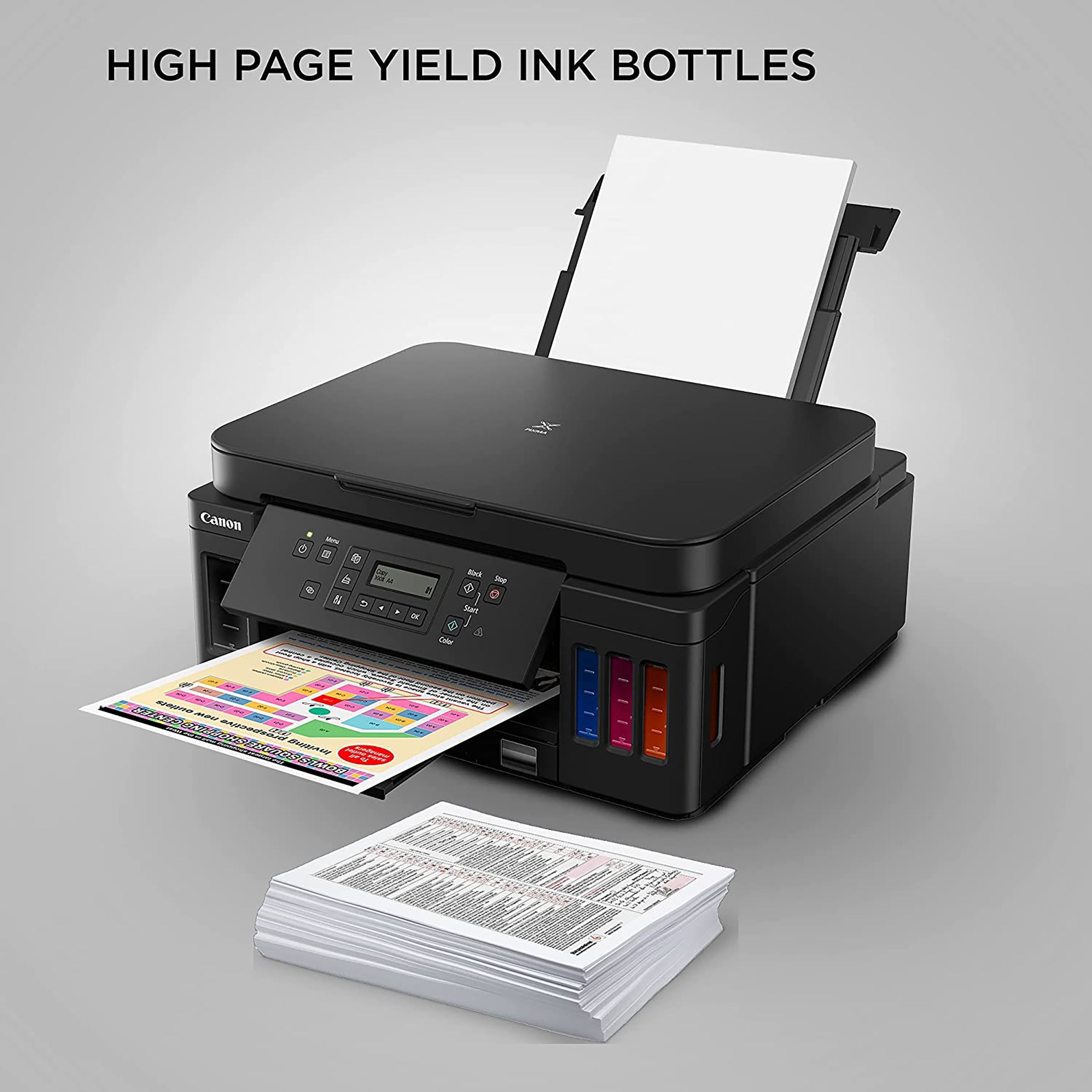 Canon Pixma G6070 All in One Wi-Fi Ink Tank Printer with 4 Additional Ink Bottles (Mobile & Cloud Printing, Black)_4