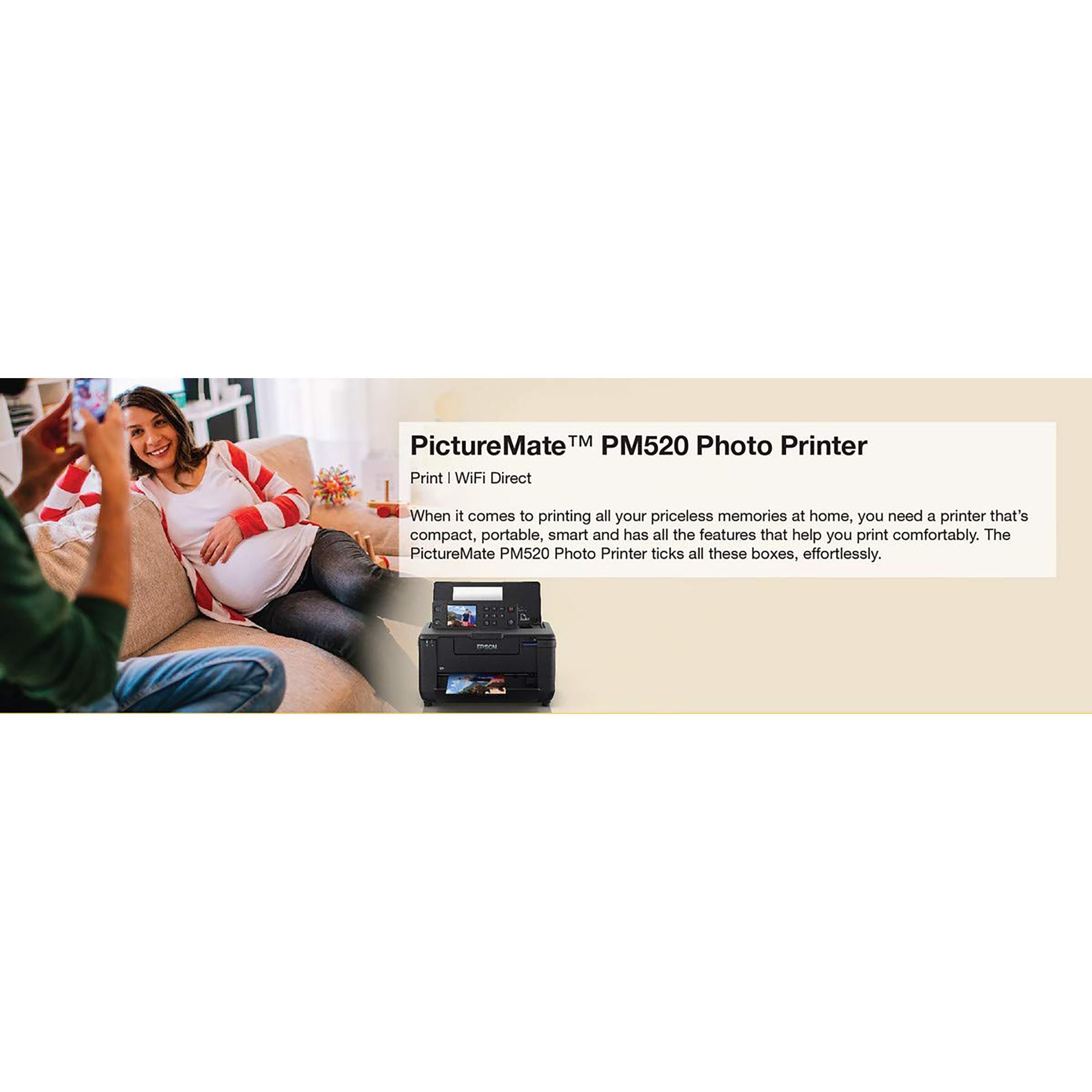 EPSON PictureMate PM520 Wireless Colour PortableÂ PhotoÂ Printer (USB 2.0 Connectivity, C11CF36502, Black)_3