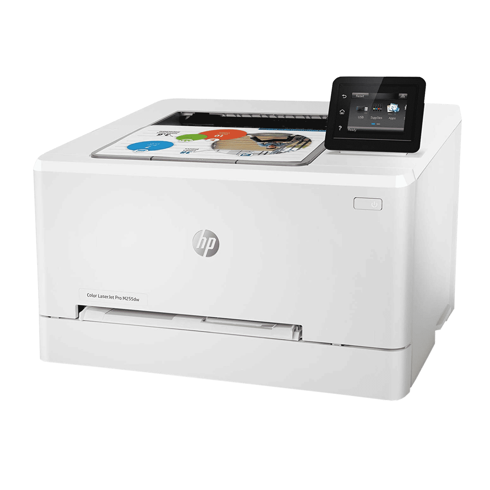 HP LaserJet Pro M255DW Single Function Wi-Fi Laser Printer with Automatic Two-Sided Printing (Works with Alexa, White)_2