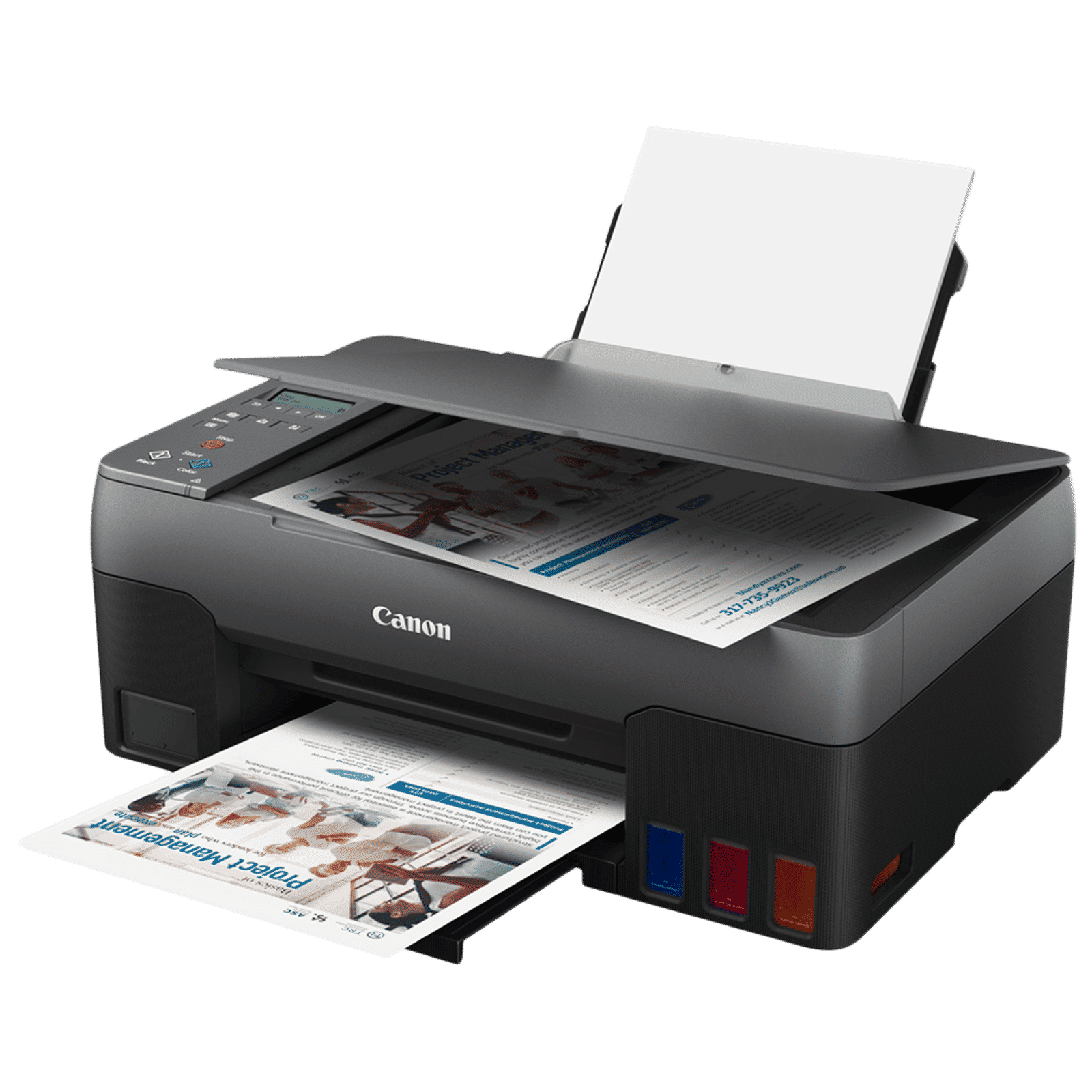 Canon Pixma G2020MF Wired Color All-in-One Ink Tank Printer (Contact Image Sensor, 4465C038AA, Black)_4