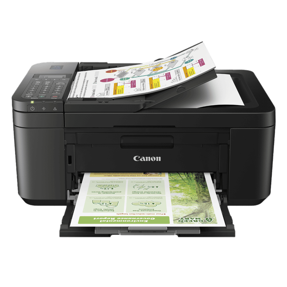 Canon Pixma E4570 All in One Wi-Fi Inkjet Printer with Mono LCD Display (Auto Duplex Printing, Black)_1