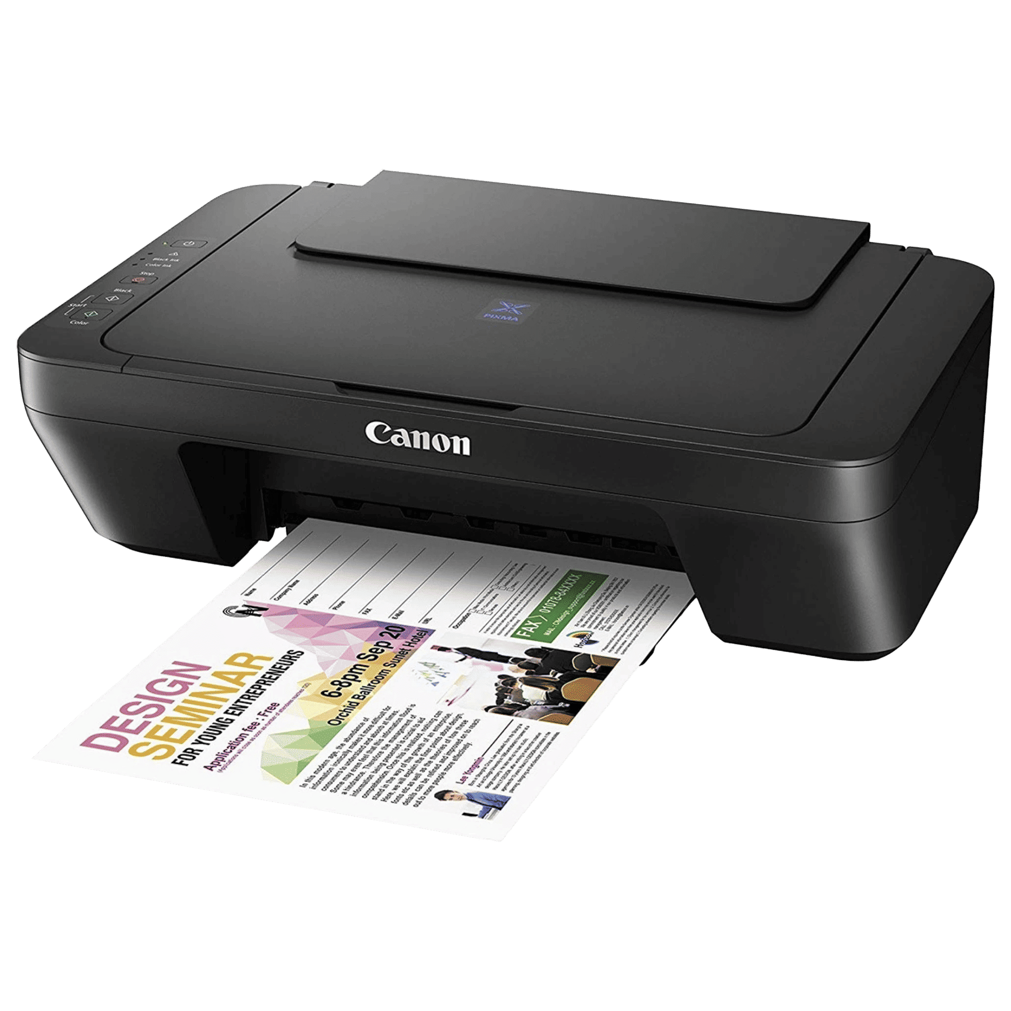 Canon Pixma E410 All in One Inkjet Printer with Quiet Mode (Contact Image Sensor, Black)_3