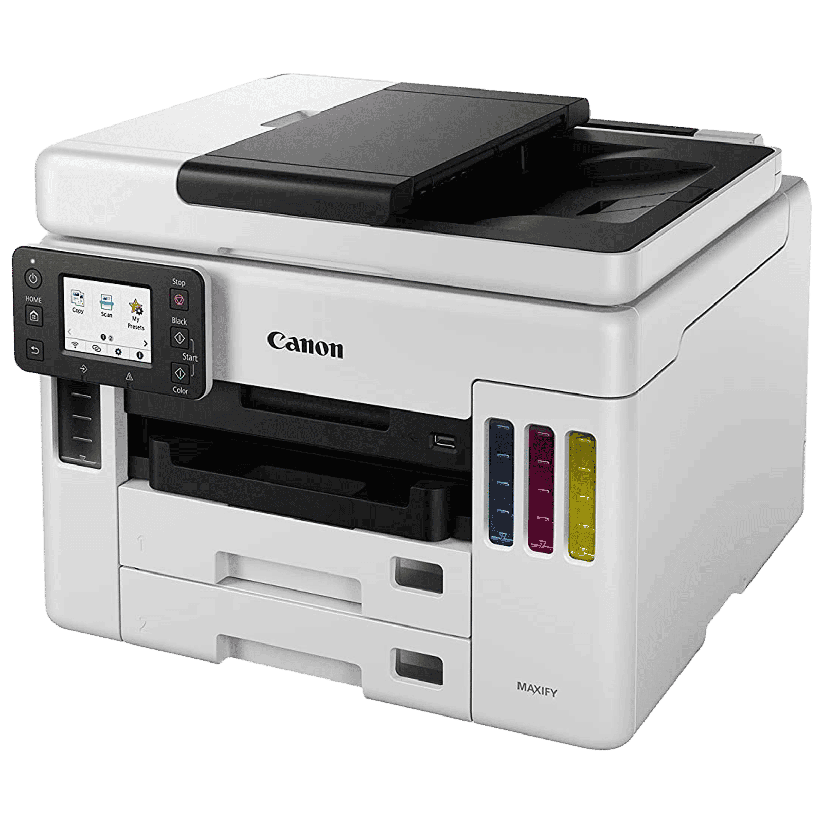 Canon Maxify GX7070 Wireless Color All-in-One Ink Tank Printer (Contact Image Sensor, 4471C012AA, Black)_3