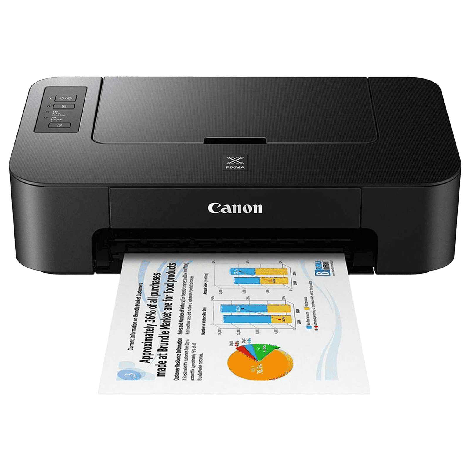 Canon Pixma TS207 Single Function Inkjet Printer with Low-Cost Cartridges (Dot Count Ink End Sensor, Black)_2