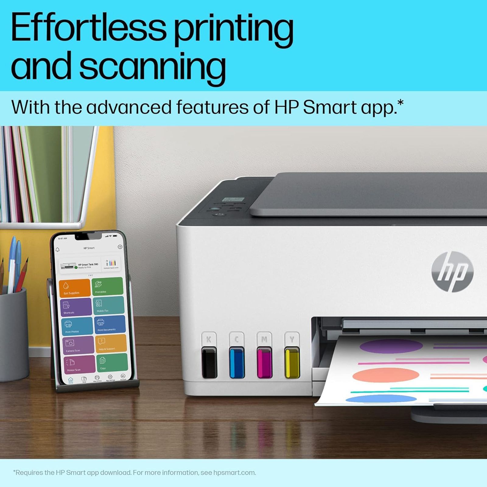 HP Smart Tank 580 All in One Wi-Fi Inkjet Printer with Auto On-Off Technology (Low-on-Ink Sensors, Light Basalt)_16