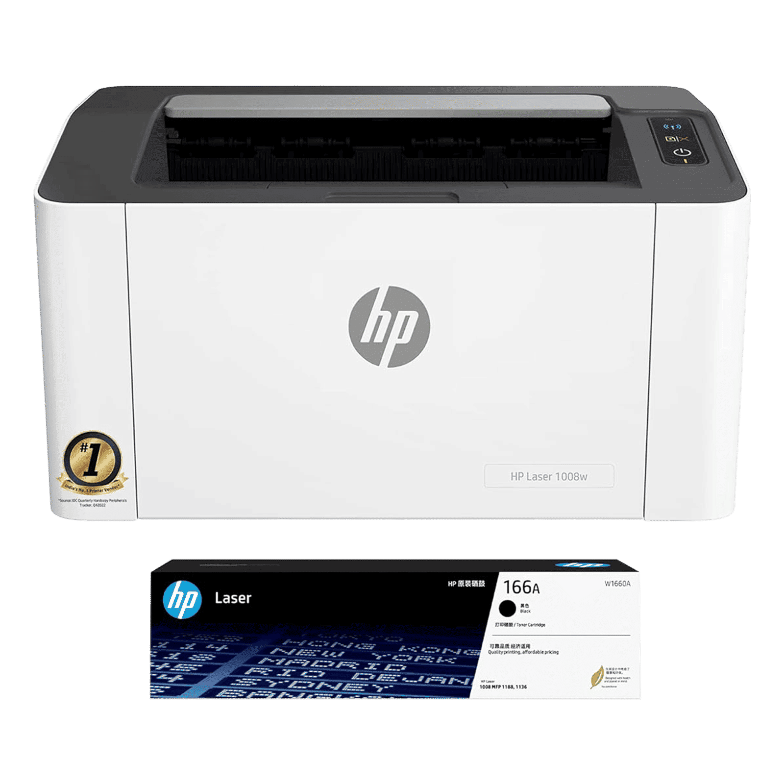 HP Laser 1008W Single Function Wi-Fi Monochrome Laser Printer with LED Display (Smart App, White)_2