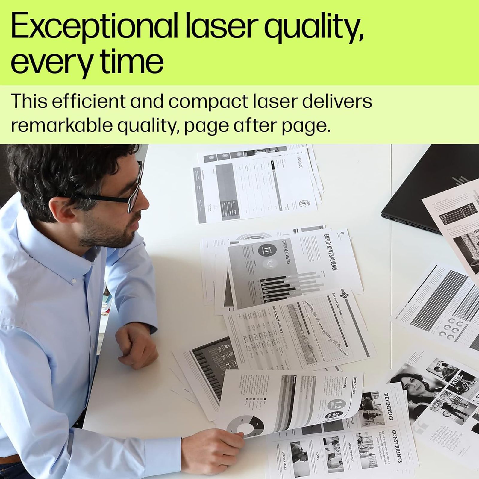 HP Laser MFP 1188W Multi Function Wi-Fi Monochrome Laser Printer with 2-Line LCD Display (3 LED Indicator Lights, White) HP Laser MFP 1188W Multi Function Wi-Fi Monochrome Laser Printer with 2-Line LCD Display (3 LED Indicator Lights, White)_4