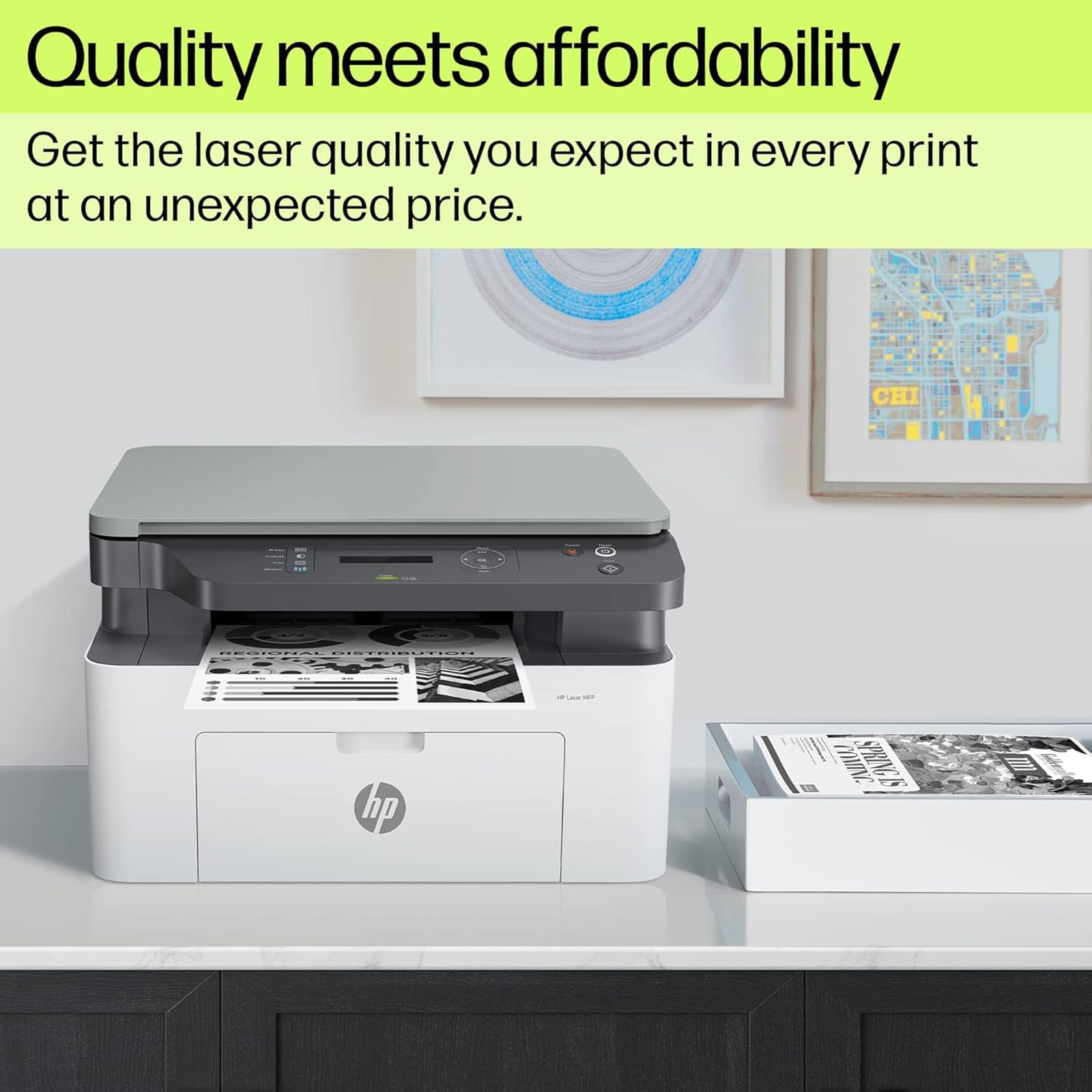 HP Laser MFP 1188W Multi Function Wi-Fi Monochrome Laser Printer with 2-Line LCD Display (3 LED Indicator Lights, White) HP Laser MFP 1188W Multi Function Wi-Fi Monochrome Laser Printer with 2-Line LCD Display (3 LED Indicator Lights, White)_5