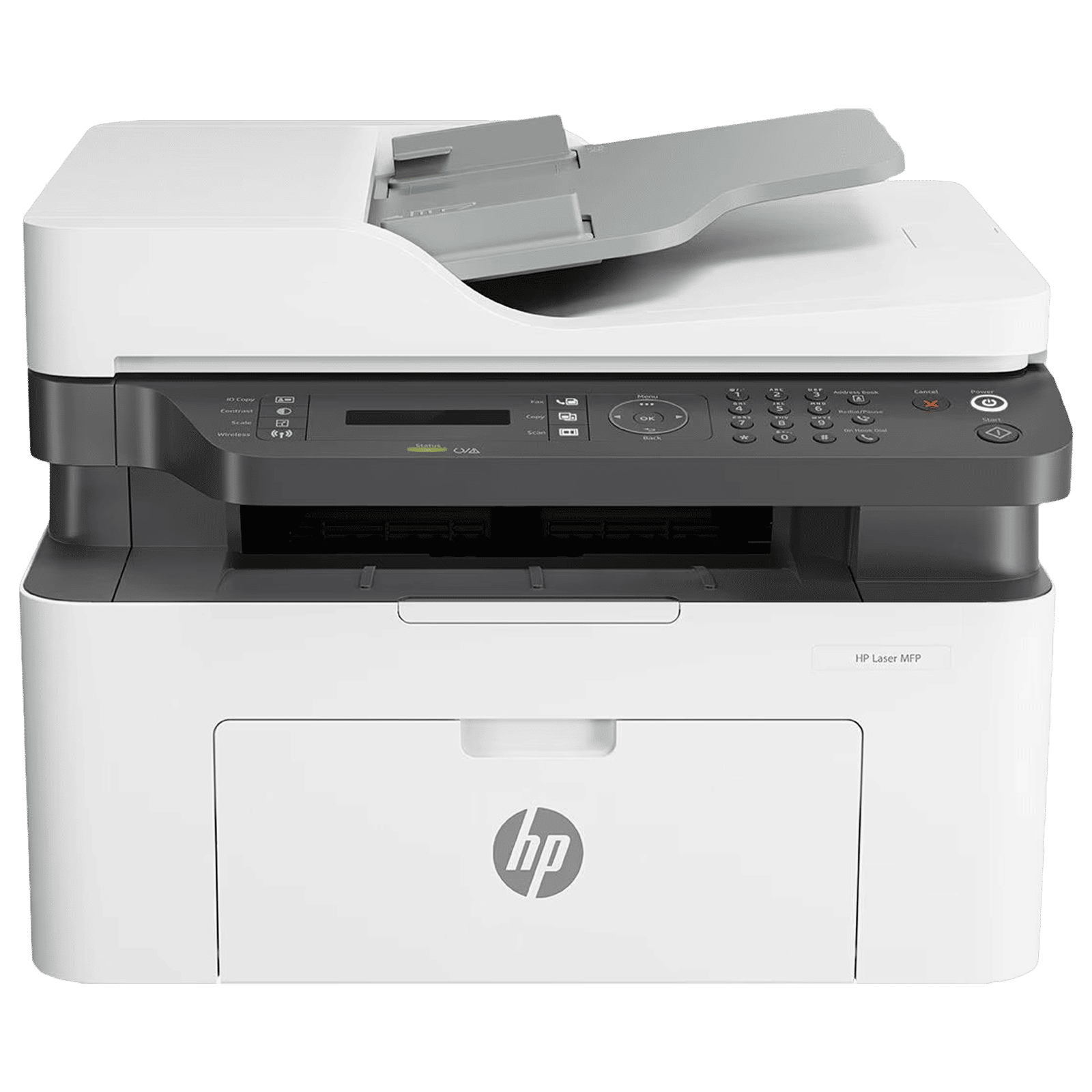 HP Laser MFP 1188FNW Multi Function Wi-Fi Monochrome Laser Printer with 2-Line LCD Display (4 LED Indicator Lights, White) HP Laser MFP 1188FNW Multi Function Wi-Fi Monochrome Laser Printer with 2-Line LCD Display (4 LED Indicator Lights, White)_1