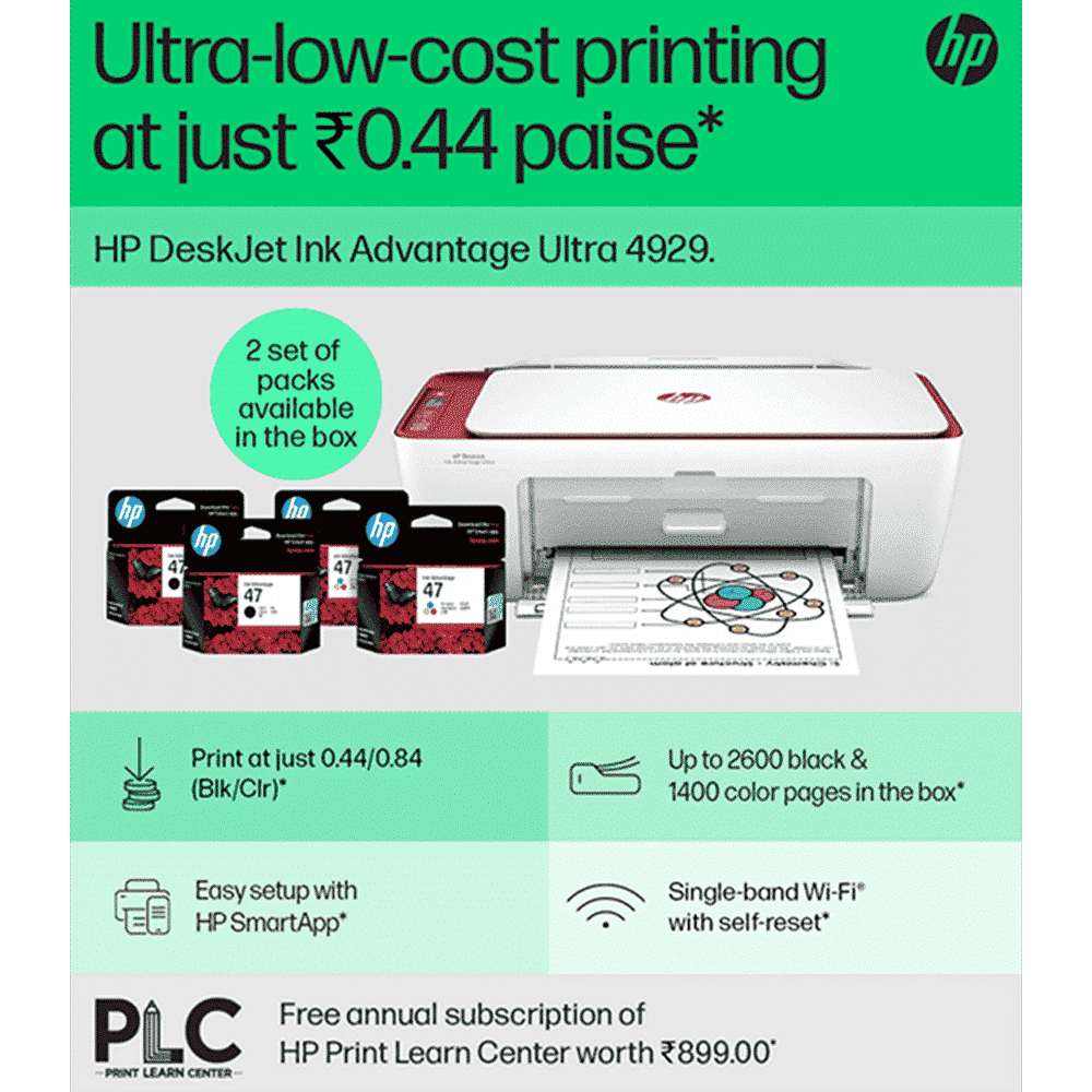 HP Deskjet Ink Advantage Ultra 4929 All in One Wi-Fi Inkjet Printer with Icon LCD Display (Simple Setup Smart App, Rose Wood)_10