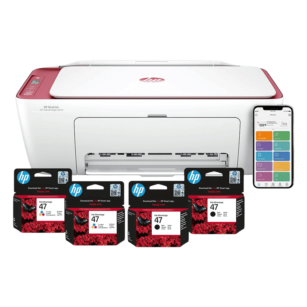 HP Deskjet Ink Advantage Ultra 4929 All in One Wi-Fi Inkjet Printer with Icon LCD Display (Simple Setup Smart App, Rose Wood)_5