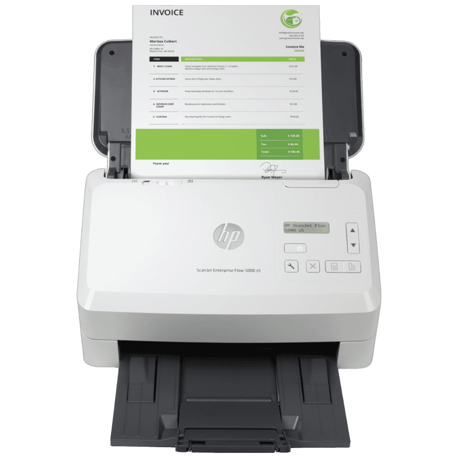 HP ScanJet Enterprise Flow 5000 s5 Scanner with 7500-page Duty Cycle (One-touch Scanning, White) HP ScanJet Enterprise Flow 5000 s5 Scanner with 7500-page Duty Cycle (One-touch Scanning, White)_1
