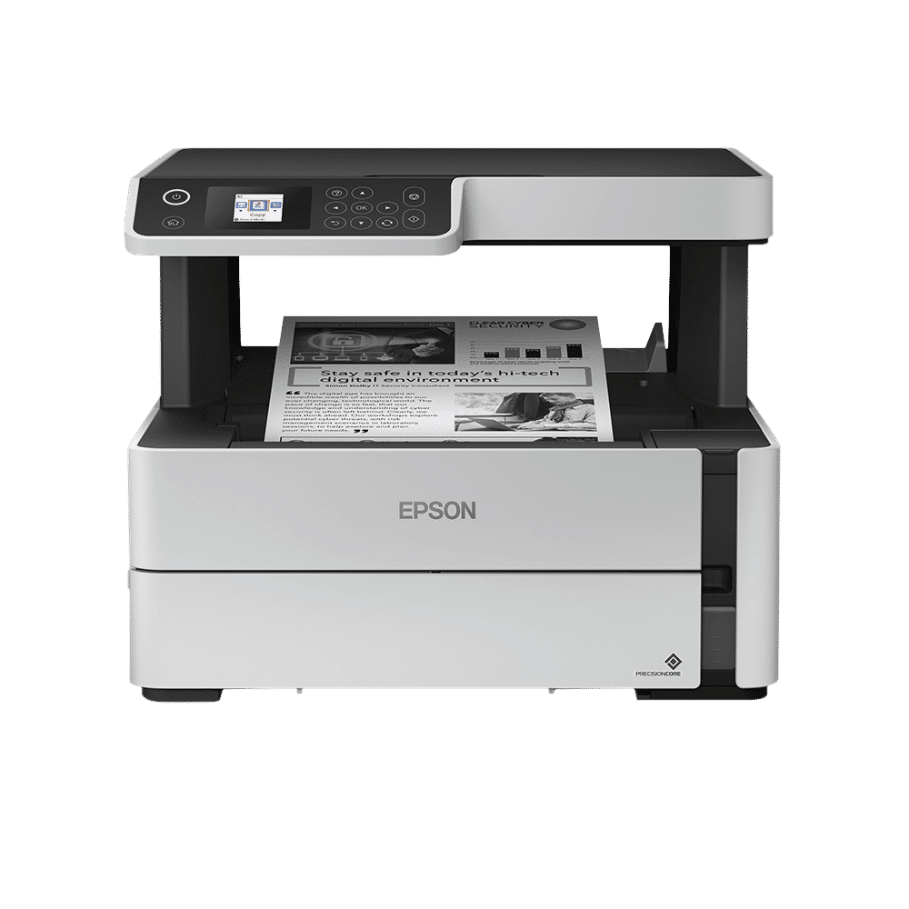 EPSON EcoTank M2140 All in One Monochrome Ink Tank Printer with Cutting-edge Printhead Technology (Auto Duplex Printing, White)_1