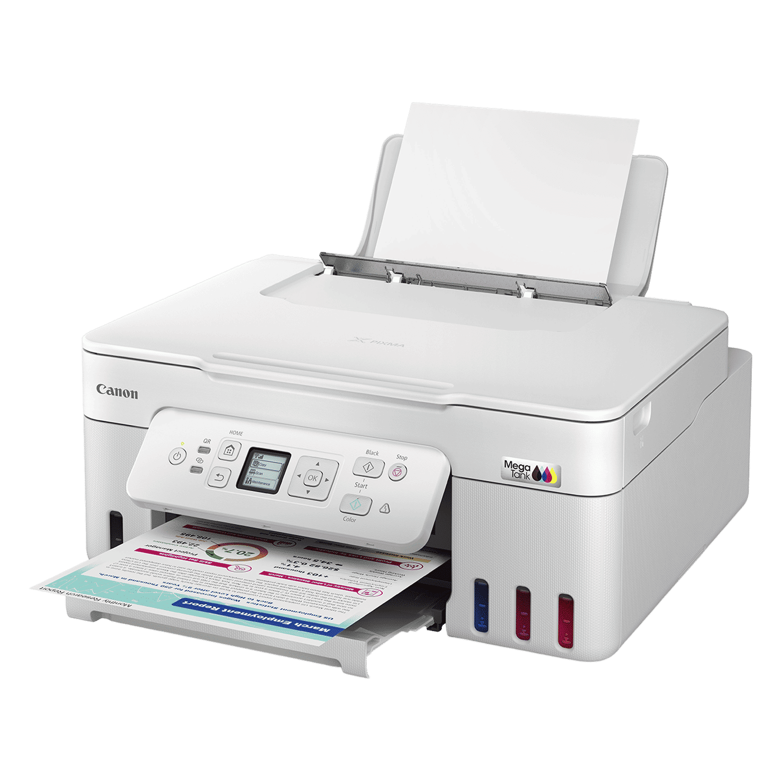 Canon PIXMA MegaTank G3780 Multi Function Wi-Fi Ink Tank Printer with 4 Additional Ink Bottles (Auto Duplex Printing, White)_3