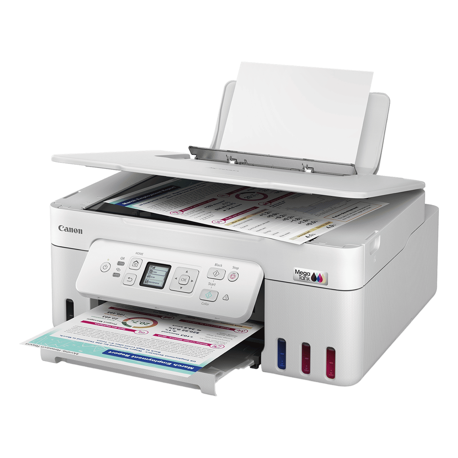 Canon PIXMA MegaTank G3780 Multi Function Wi-Fi Ink Tank Printer with 4 Additional Ink Bottles (Auto Duplex Printing, White)_4