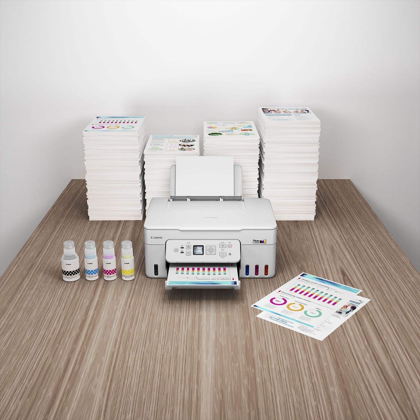 Canon PIXMA MegaTank G3780 Multi Function Wi-Fi Ink Tank Printer with 4 Additional Ink Bottles (Auto Duplex Printing, White)_6