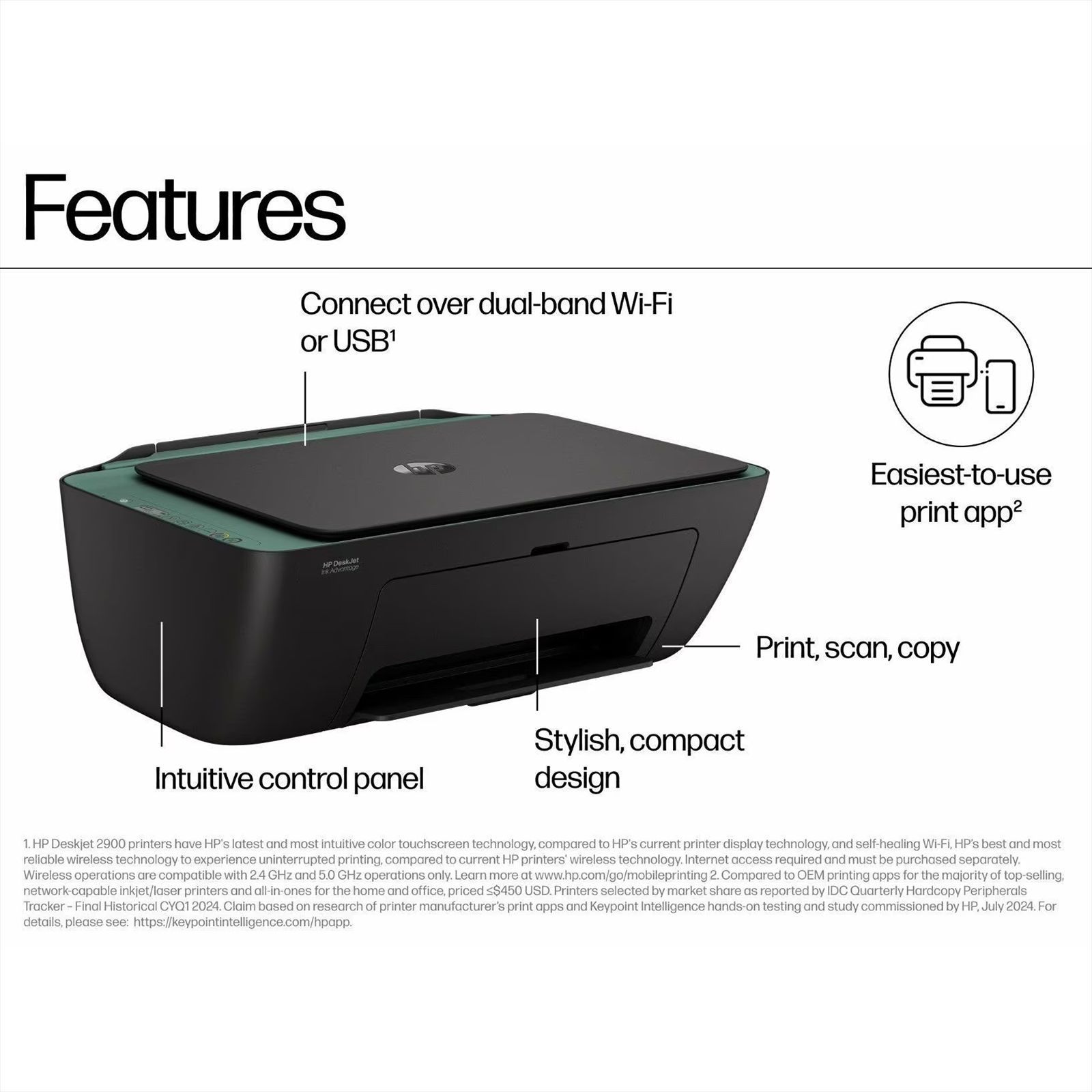 HP DeskJet Ink Advantage 2989 All in One Wi-Fi Inkjet Printer with Thermal Technology (Contact Image Sensor, White)_7