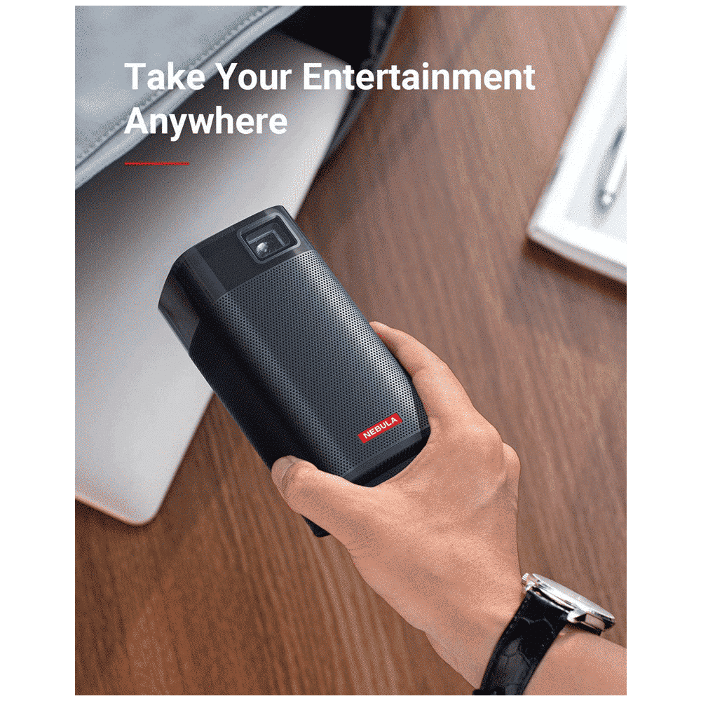 ANKER Nebula Apollo HD DLP Projector With Remote (480 Lumens, Wi-Fi, Black)_6