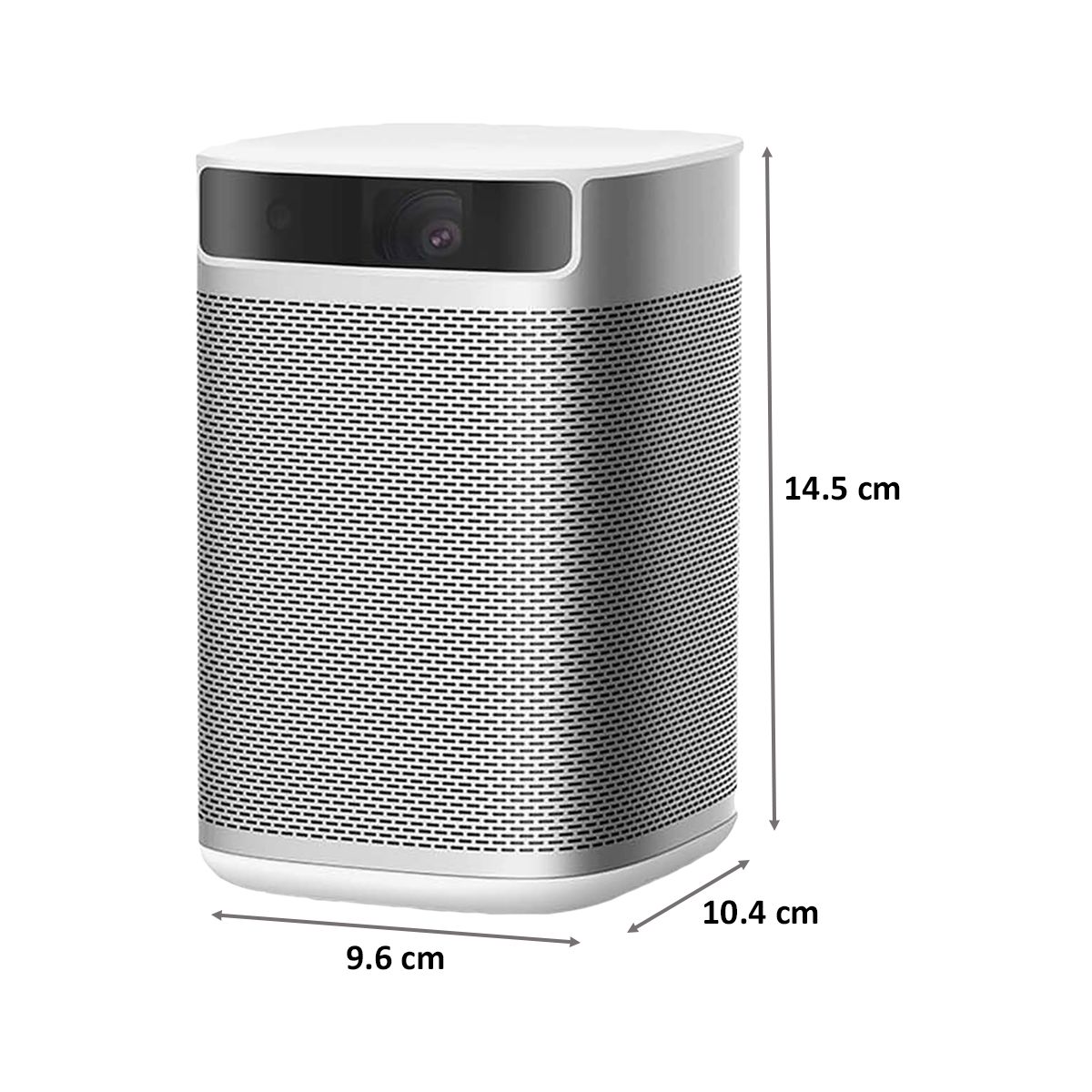 XGIMI MoGo Full HD Smart Projector (DLP, 210 ANSI Lumens, HDMI + USB + Android TV 9.0 + Bluetooth + Wi-Fi, Portable Projector with Google Assistant, White/Aluminium)_2