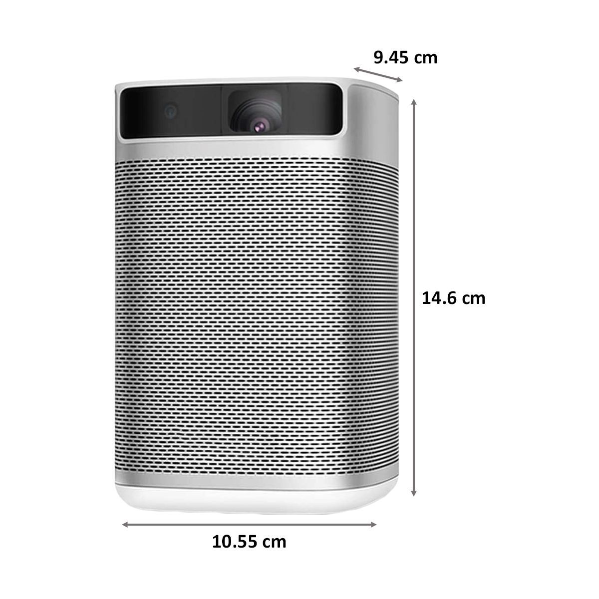 XGIMI MoGo Pro 1080p Smart Projector (DLP, 300 ANSI Lumens, Android TV 9.0 + Harman/Kardon Speakers, 30,000 Hours Lamp Life - Portable Projector with Google Assistant, White and Aluminium)_2