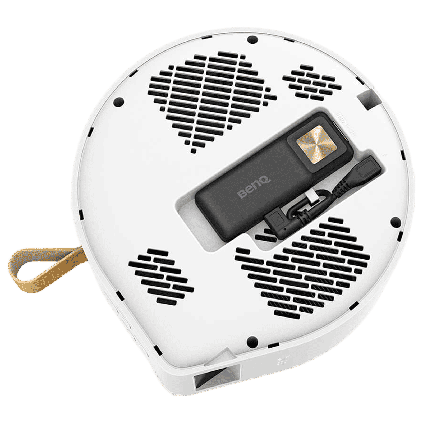 BenQ Portable HD DLP Projector (300 ANSI Lumens, USB 3.0 (Type-C), Wi-Fi Enabled, GV30, White)_4