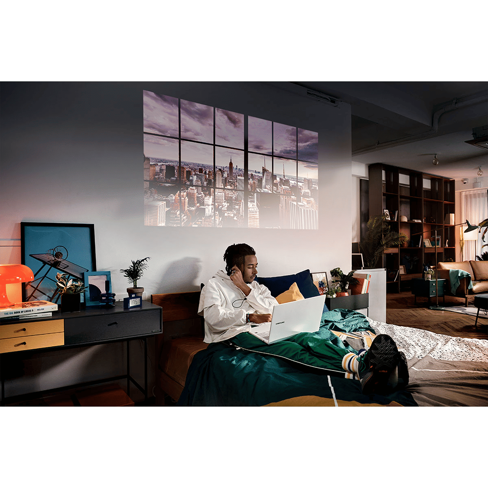 SAMSUNG 3 Freestyle Full HD LED Projector (550 Lumens, Wi-fi + Bluetooth + HDMI, Voice Assistant, SP-LSP3BLAXXL, White)_15