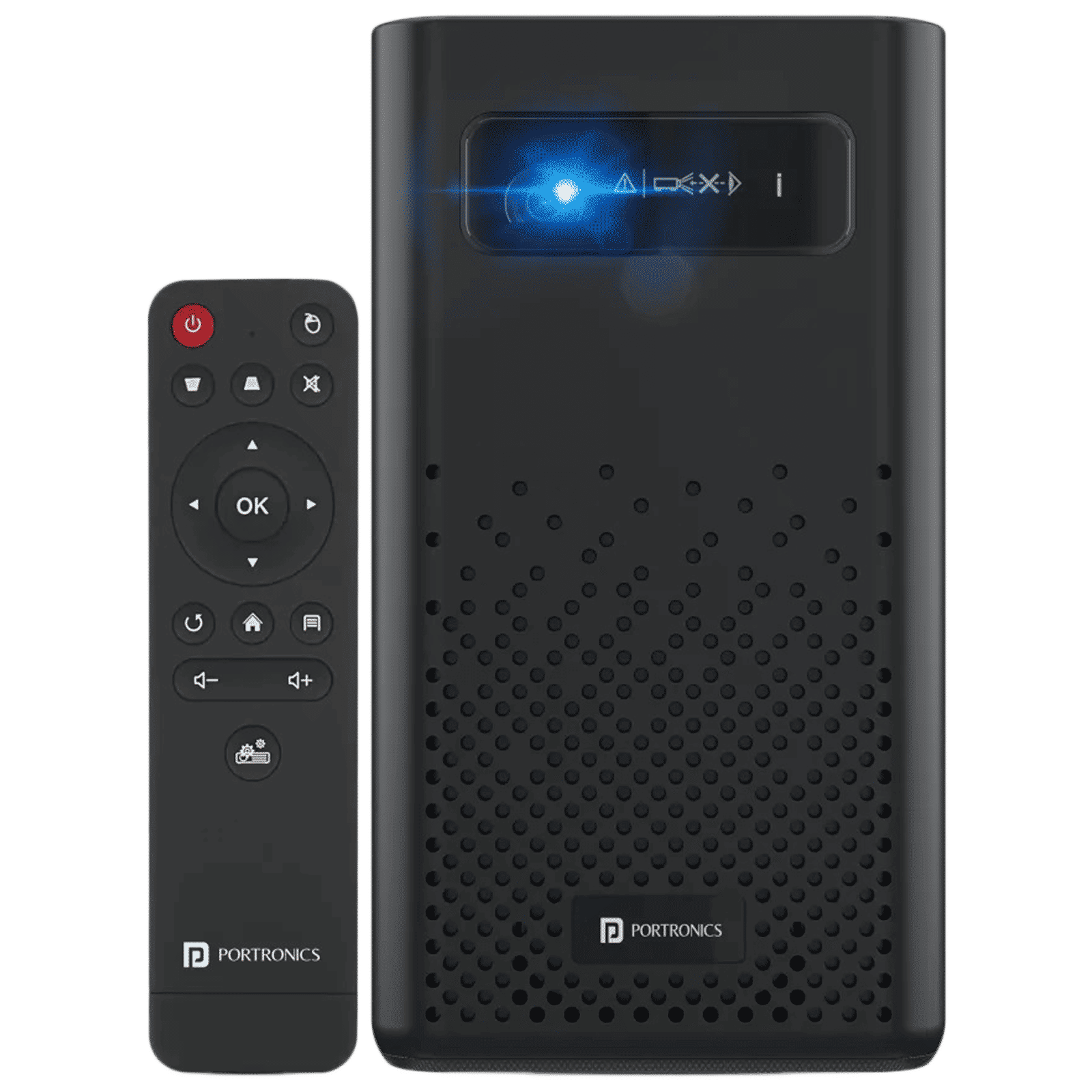 Portronics Pico 11 Ultra HD 4K LED Projector With Remote (840 Lumens, WiFi, Black)_1