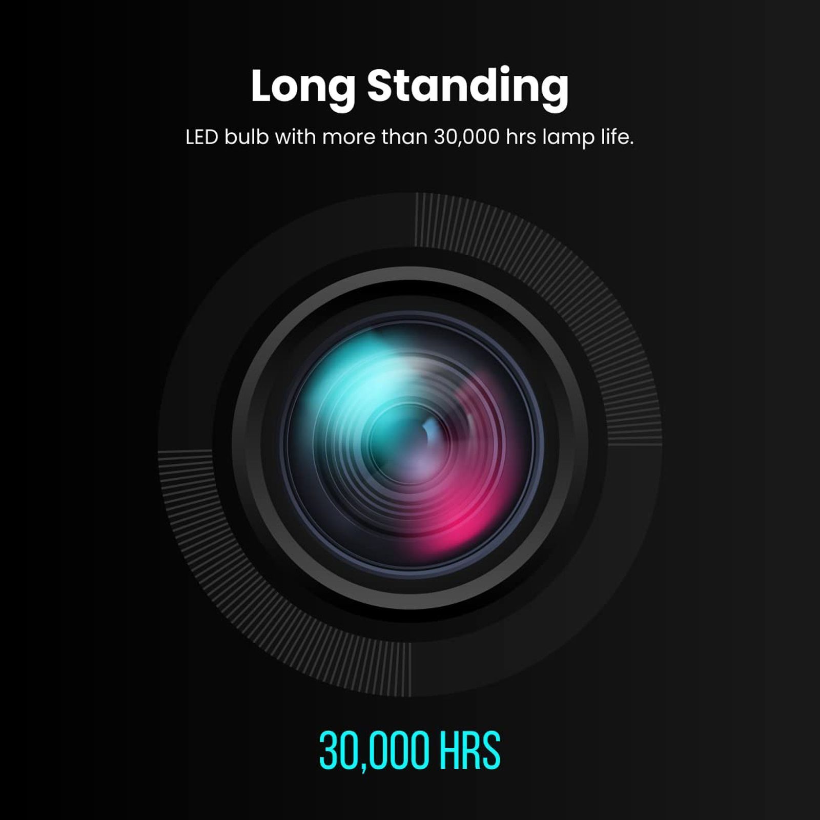 Portronics Beem 300 Full HD LED Projector With Remote (4300 Lumens, Wi-Fi, Black) Portronics Beem 300 Full HD LED Projector With Remote (4300 Lumens, Wi-Fi, Black)_2