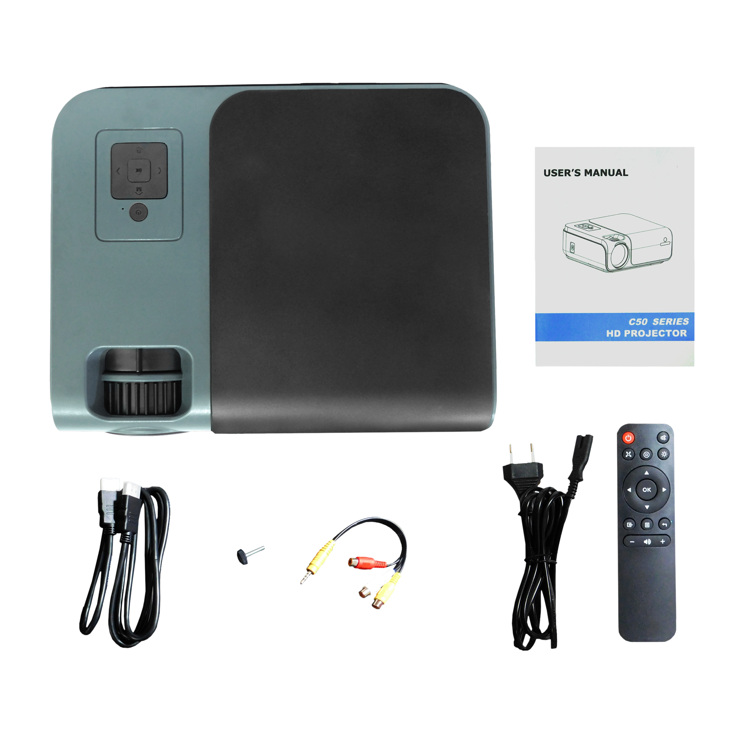 XElectron C50W Full HD LED Projector (7500 Lumens, USB + HDMI + AV Ports, Bluetooth 5.0, Black) XElectron C50W Full HD LED Projector (7500 Lumens, USB + HDMI + AV Ports, Bluetooth 5.0, Black)_8