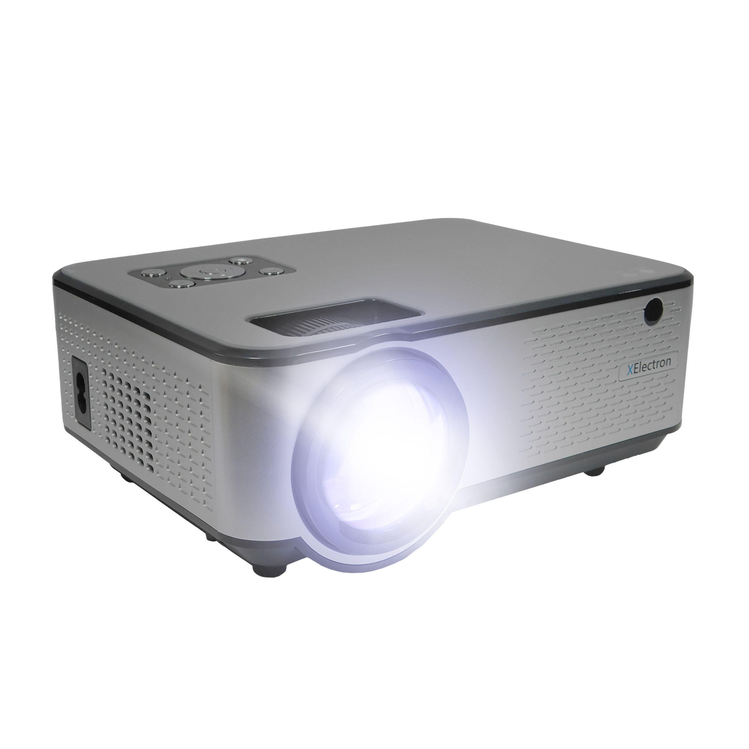 XElectron C9 Plus Full HD LED Projector (3800 Lumens, USB + HDMI + AV + VGA Ports, Bluetooth Connectivity, Grey) XElectron C9 Plus Full HD LED Projector (3800 Lumens, USB + HDMI + AV + VGA Ports, Bluetooth Connectivity, Grey)_5