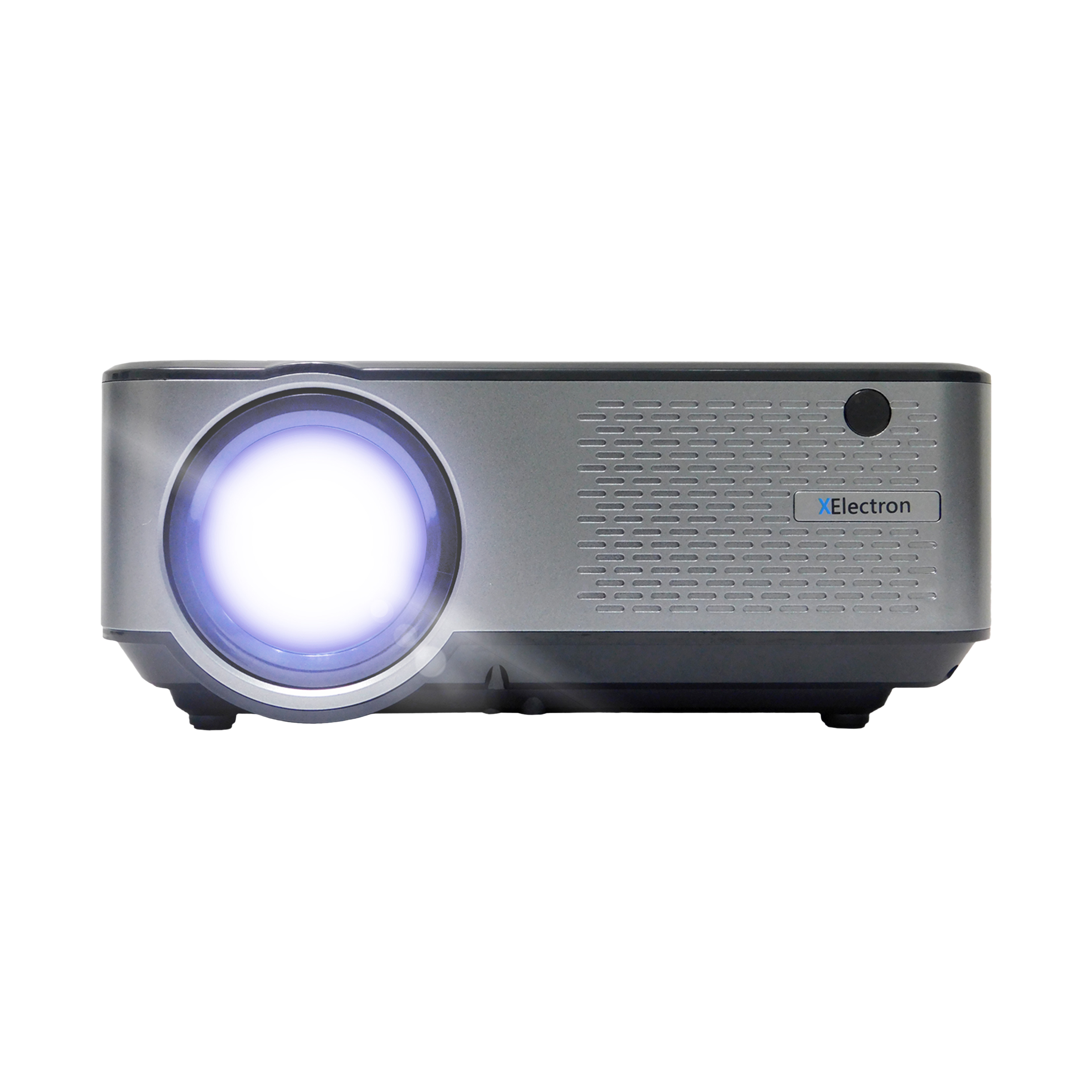 XElectron C9 Plus Full HD LED Projector (3800 Lumens, USB + HDMI + AV + VGA Ports, Bluetooth Connectivity, Grey) XElectron C9 Plus Full HD LED Projector (3800 Lumens, USB + HDMI + AV + VGA Ports, Bluetooth Connectivity, Grey)_1