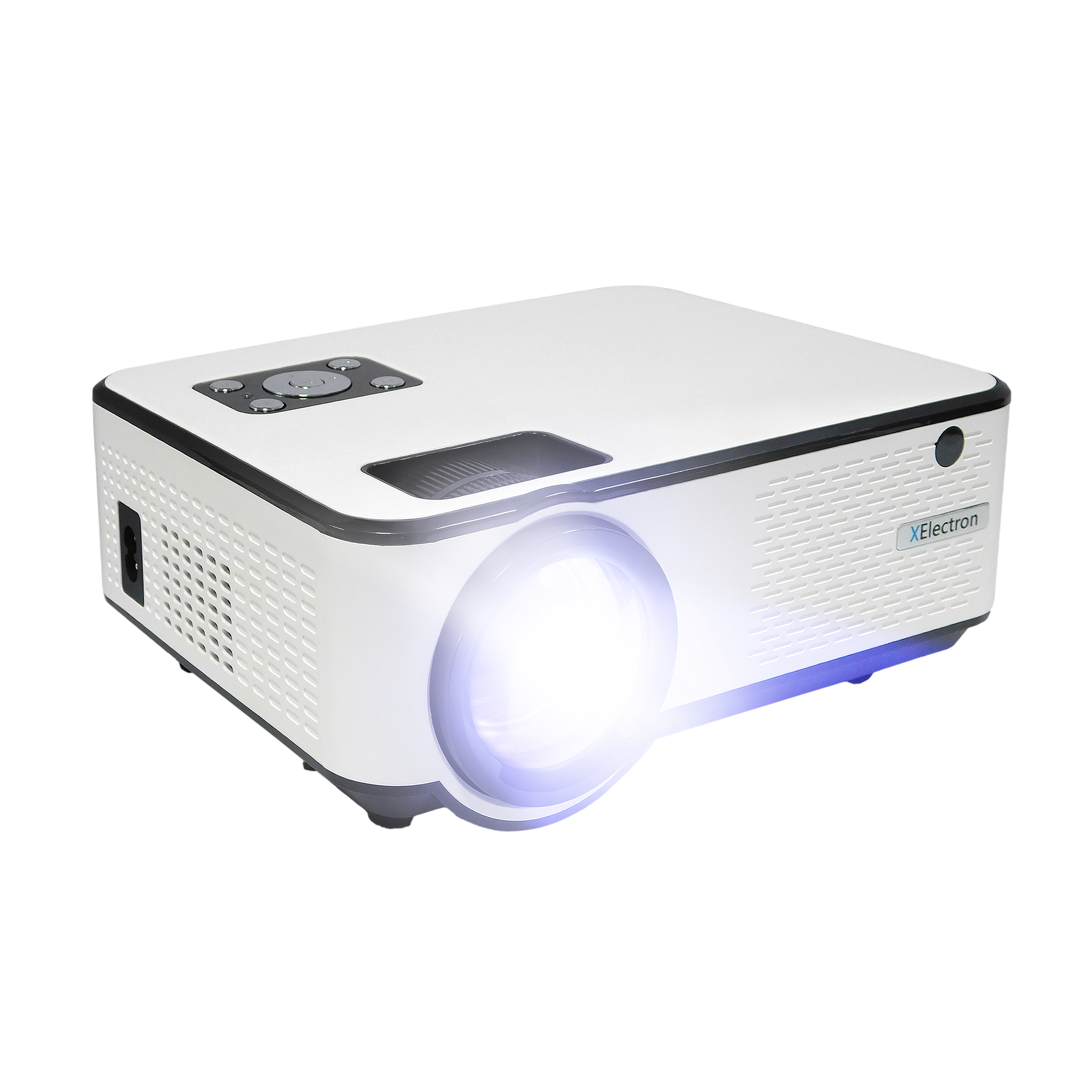 XElectron C9 Miracast Full HD LED Projector (3800 Lumens, USB + HDMI + AV + VGA Ports, 1080p Support, White) XElectron C9 Miracast Full HD LED Projector (3800 Lumens, USB + HDMI + AV + VGA Ports, 1080p Support, White)_1