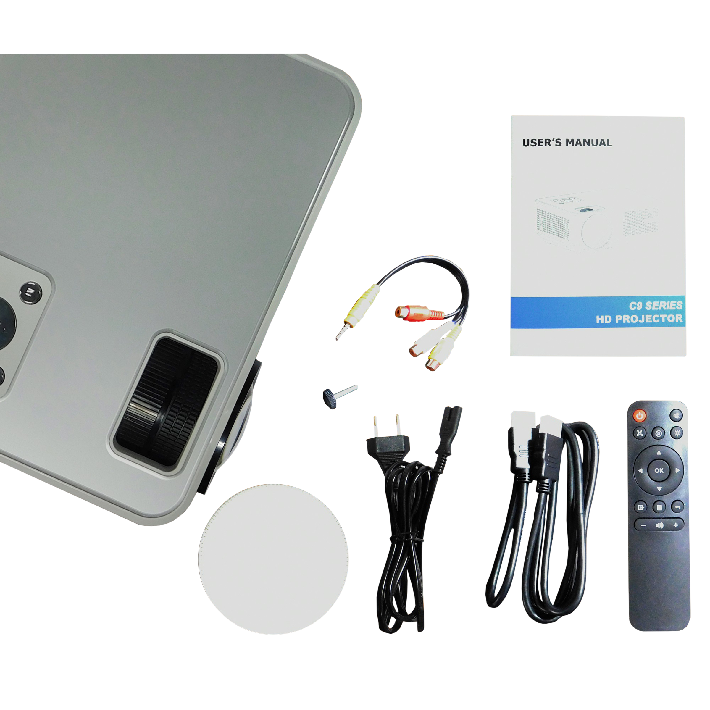 XElectron C9 Standard Full HD LED Projector (4200 Lumens, USB + HDMI + AV + VGA Ports, 1080p Support, White) XElectron C9 Standard Full HD LED Projector (4200 Lumens, USB + HDMI + AV + VGA Ports, 1080p Support, White)_4