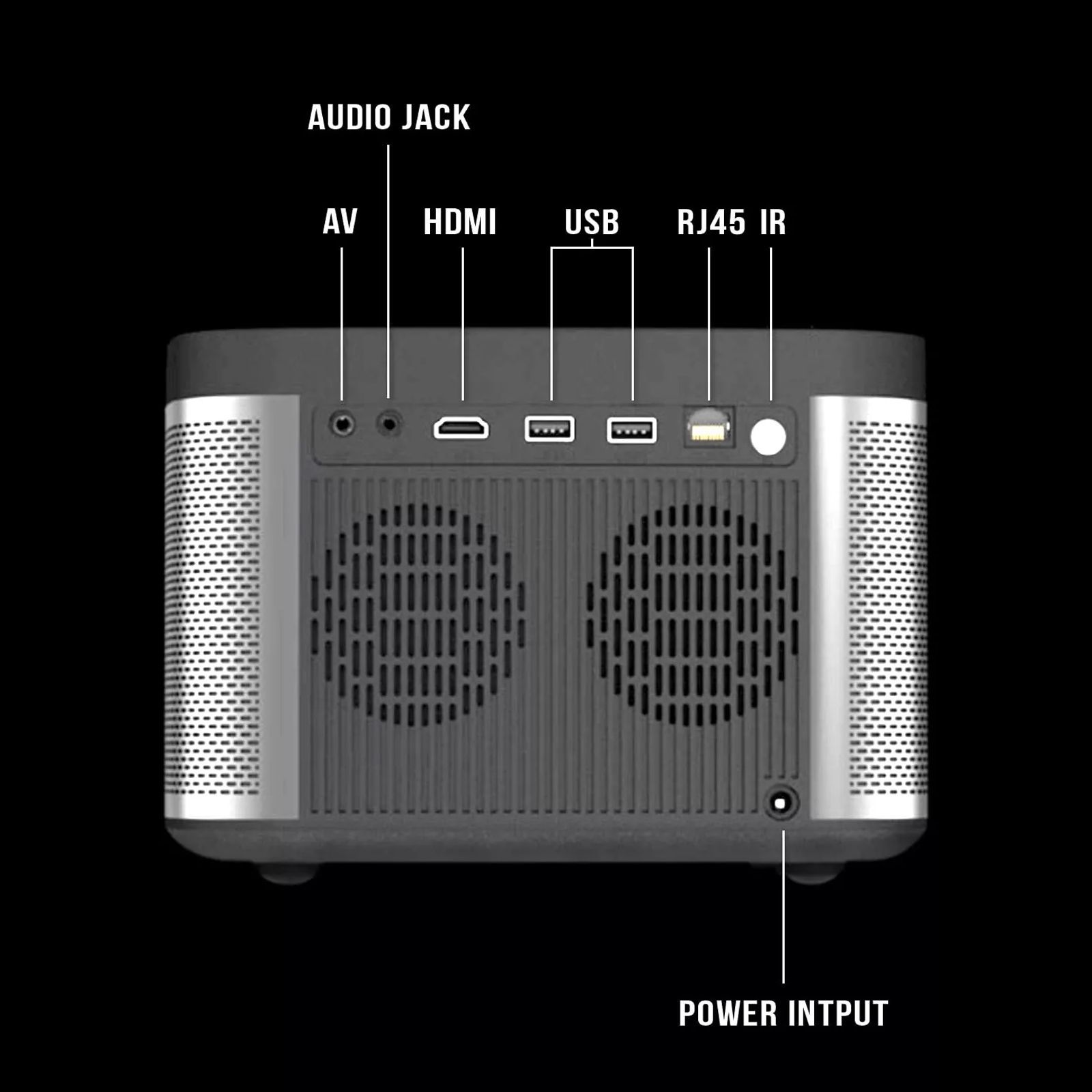 XElectron iProjector 1 Full HD LED Projector (7500 Lumens, Bluetooth, USB, HDMI, Built-in Chromecast, Grey)_2