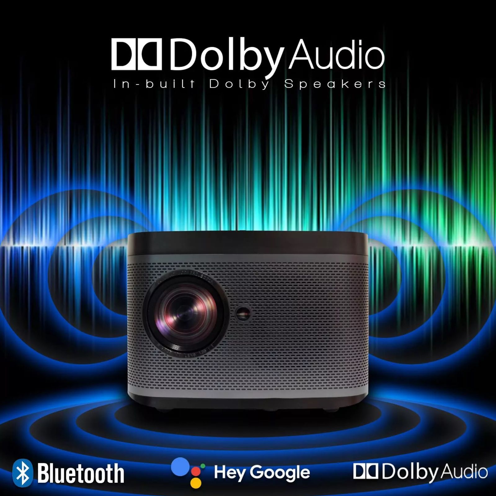 XElectron iProjector 1 Full HD LED Projector (7500 Lumens, Bluetooth, USB, HDMI, Built-in Chromecast, Grey)_3