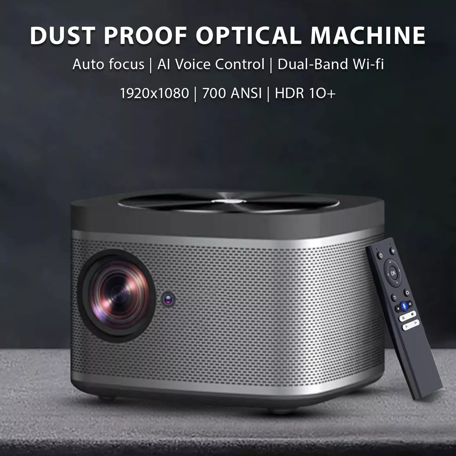 XElectron iProjector 1 Full HD LED Projector (7500 Lumens, Bluetooth, USB, HDMI, Built-in Chromecast, Grey)_5