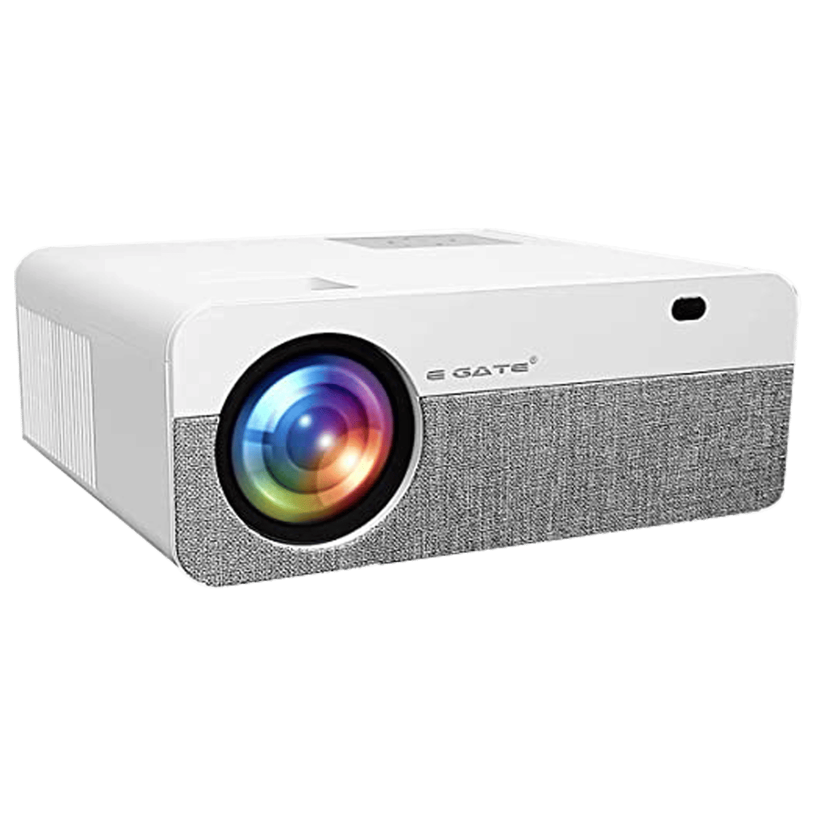Egate K9 Pro Max Android Full HD LED/LCD Projector (6600 Lumens, USB, HDMI, LAN Port, Stereo Speakers, E08i33, White)_1