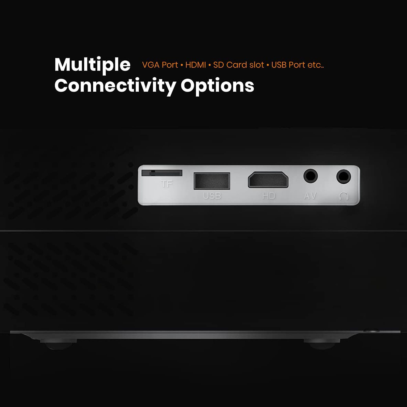 PORTRONICS BEEM 200 Plus Full HD LED Projector (200 Lumens, HDMI, WiFi, USB, VGA, Ultra-Vivid Picture, POR 283, White)_3