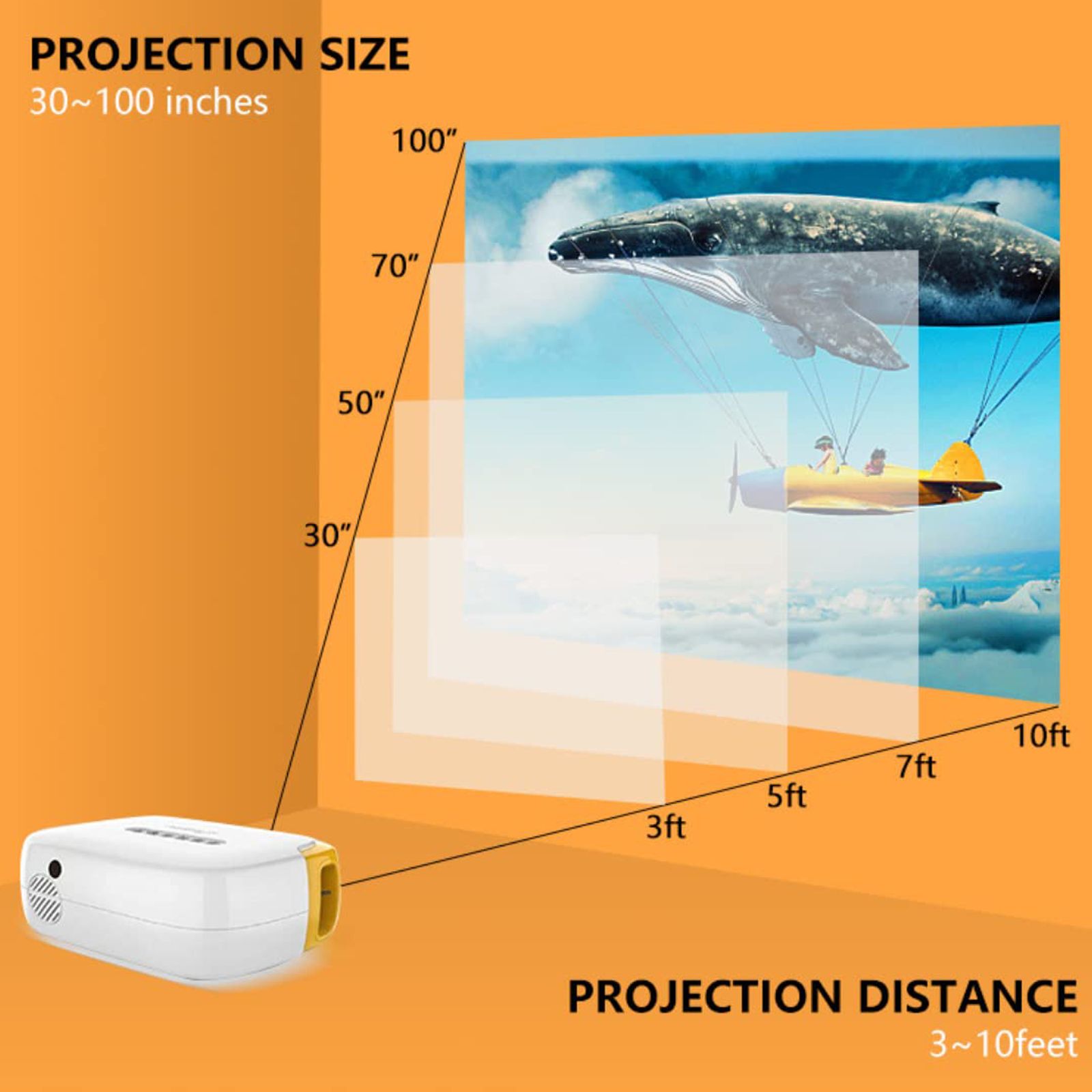 Miracle Digital Star HD 1280 LCD Projector With Remote (1200 Lumens, USB, White) Miracle Digital Star HD 1280 LCD Projector With Remote (1200 Lumens, USB, White)_3