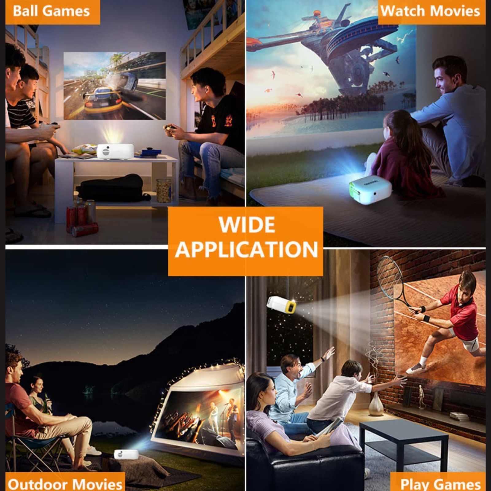 Miracle Digital Star HD 1280 LCD Projector With Remote (1200 Lumens, USB, White) Miracle Digital Star HD 1280 LCD Projector With Remote (1200 Lumens, USB, White)_5