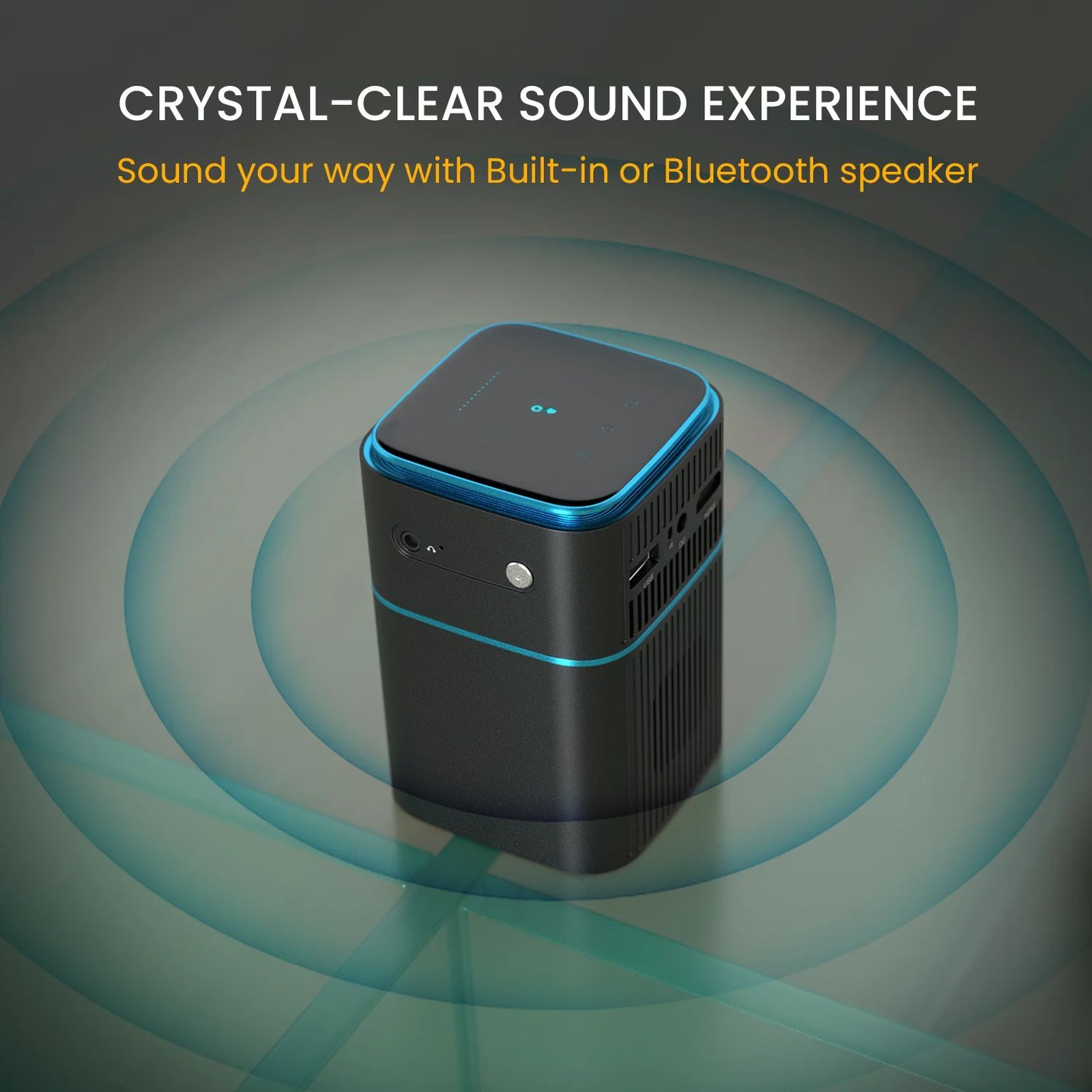 PORTRONICS Pico 12 Ultra HD 4K Android 11 DLP Smart Projector with Remote (3200 Lumens, Bluetooth, Inbuilt OTT Apps, Black)_4