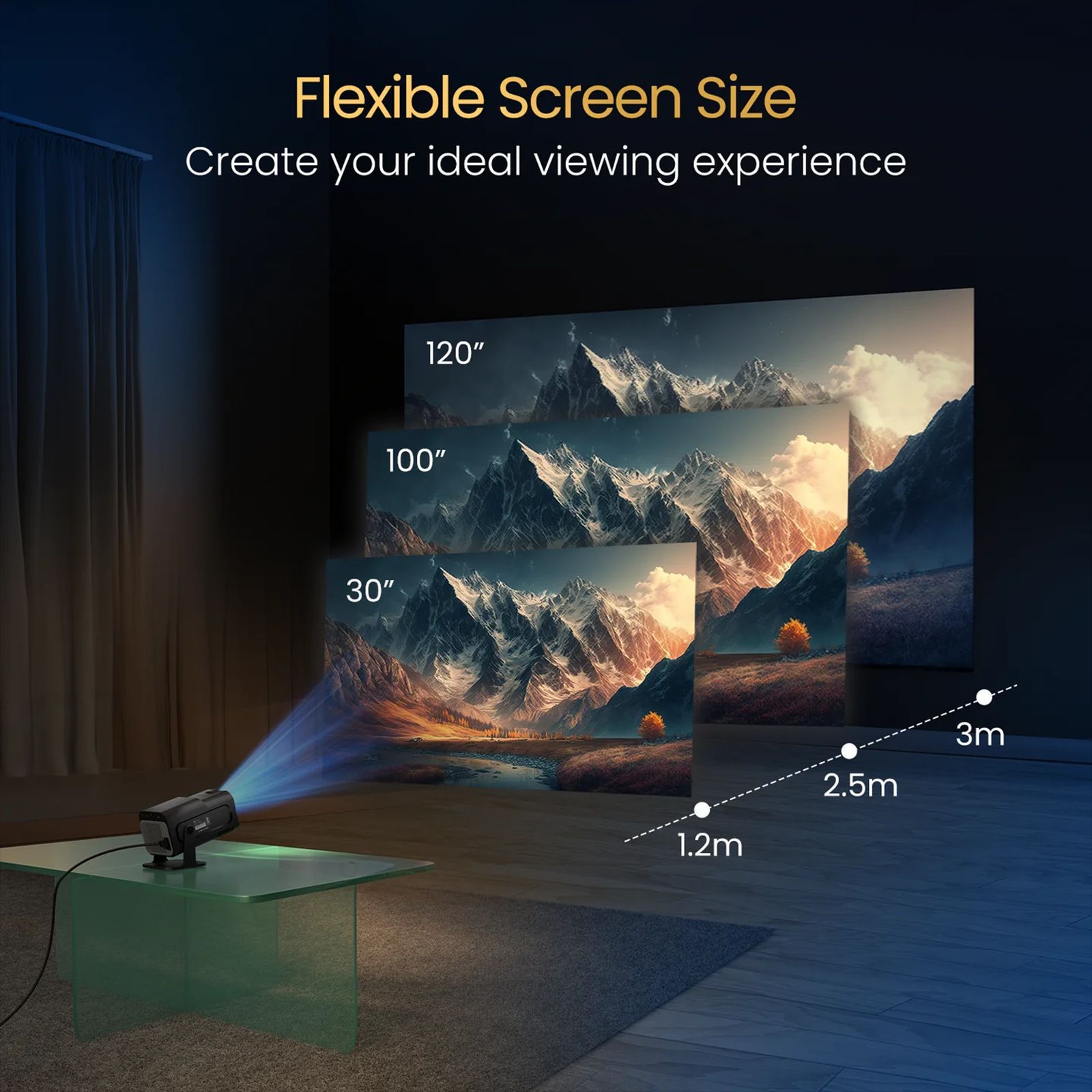 Portronics Beem 470 Full HD Android 11 LED Smart Projector with Remote (4500 Lumens, Wi-Fi, Inbuilt OTT Apps, Black)_7