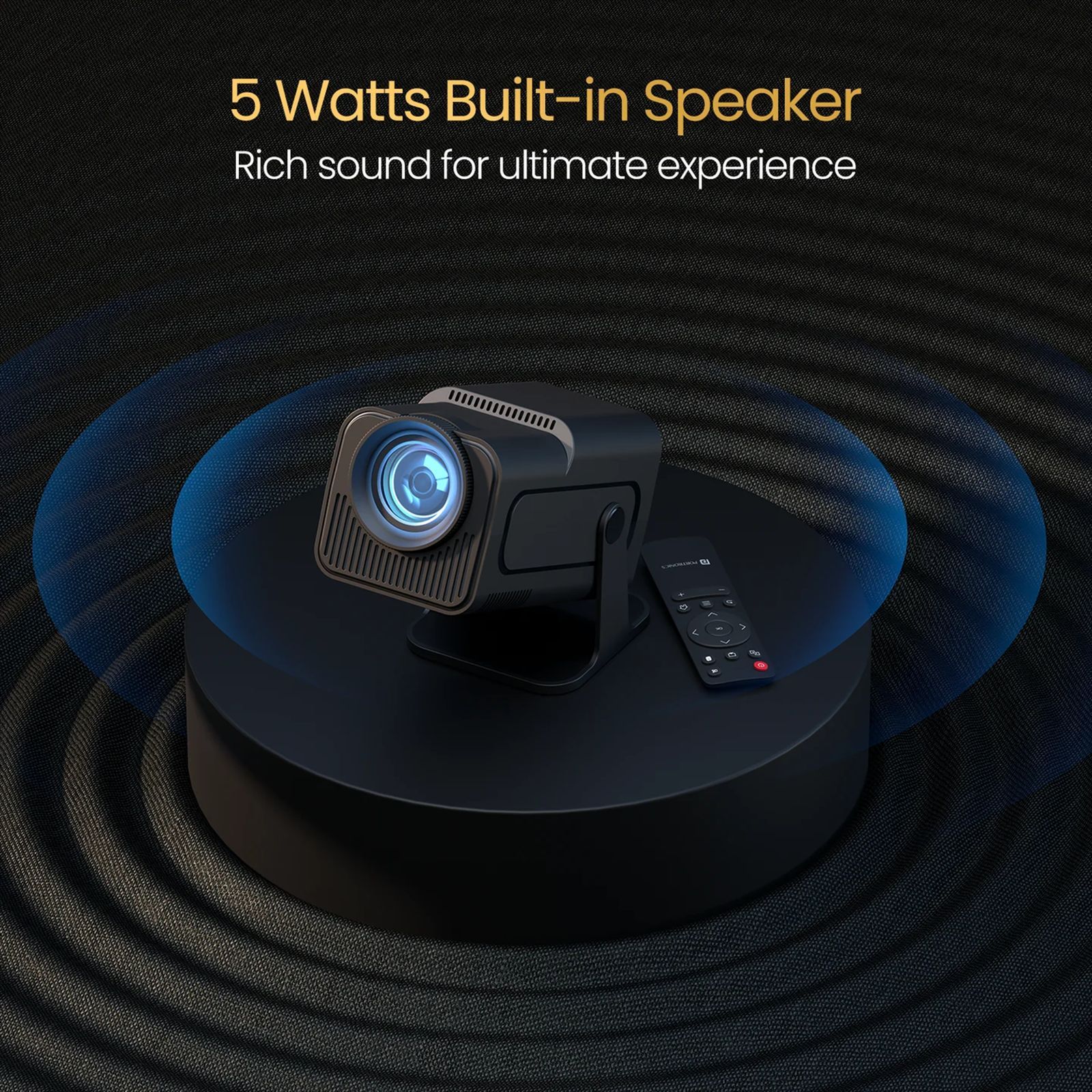 Portronics Beem 470 Full HD Android 11 LED Smart Projector with Remote (4500 Lumens, Wi-Fi, Inbuilt OTT Apps, Black)_3