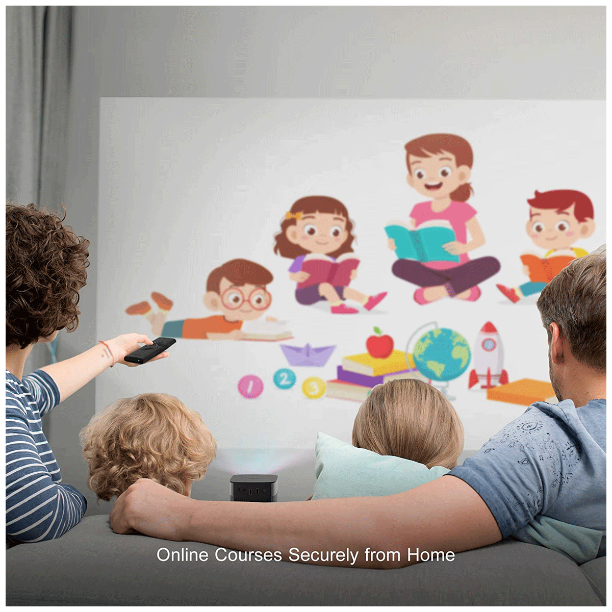 XGIMI Halo Full HD Android 9.0 DLP Smart Projector with Remote (1920 Lumens, Wi-Fi, Inbuilt OTT Apps, Silver) XGIMI Halo Full HD Android 9.0 DLP Smart Projector with Remote (1920 Lumens, Wi-Fi, Inbuilt OTT Apps, Silver)_10