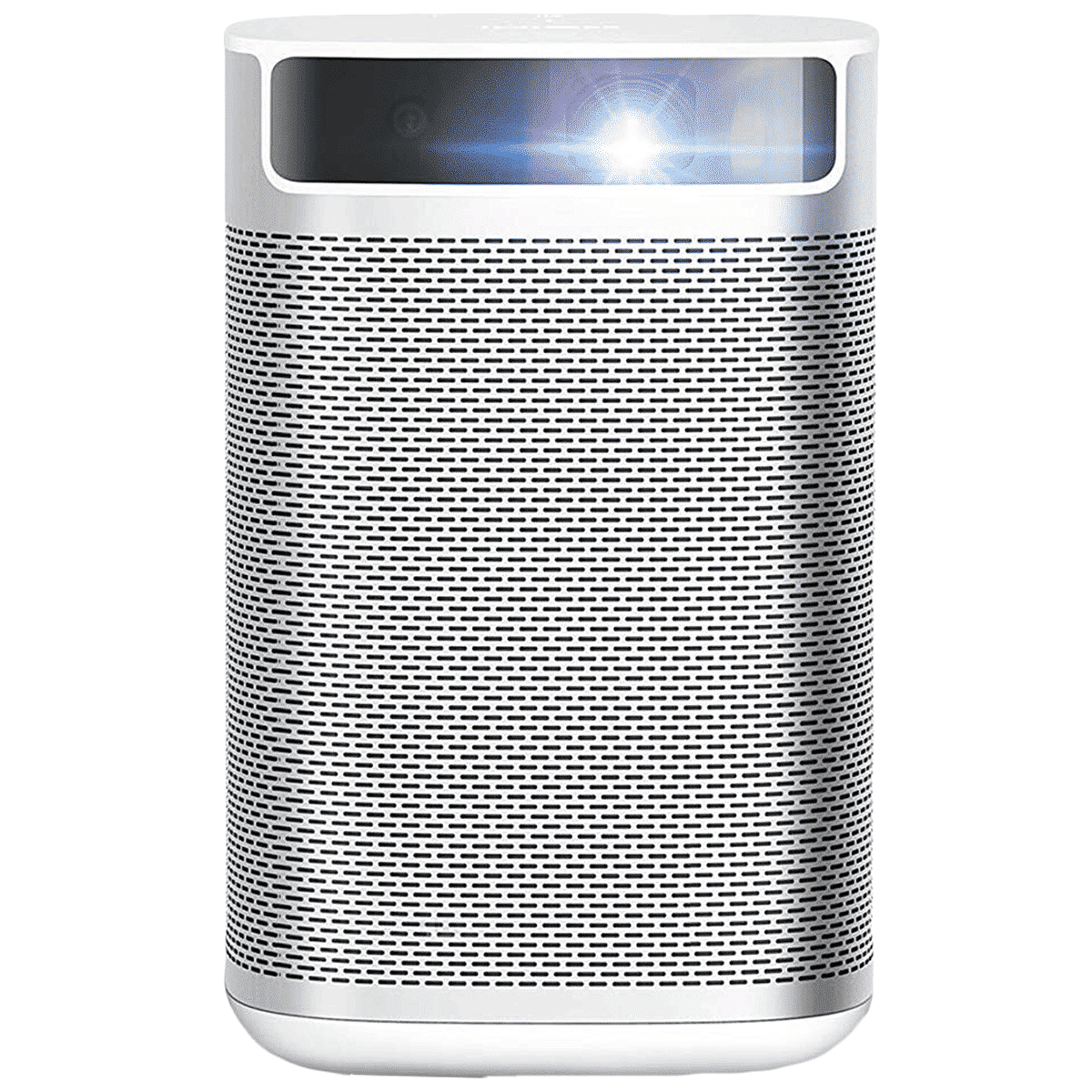 XGIMI MoGo Pro 1080p Smart Projector (DLP, 300 ANSI Lumens, Android TV 9.0 + Harman/Kardon Speakers, 30,000 Hours Lamp Life - Portable Projector with Google Assistant, White and Aluminium)_1