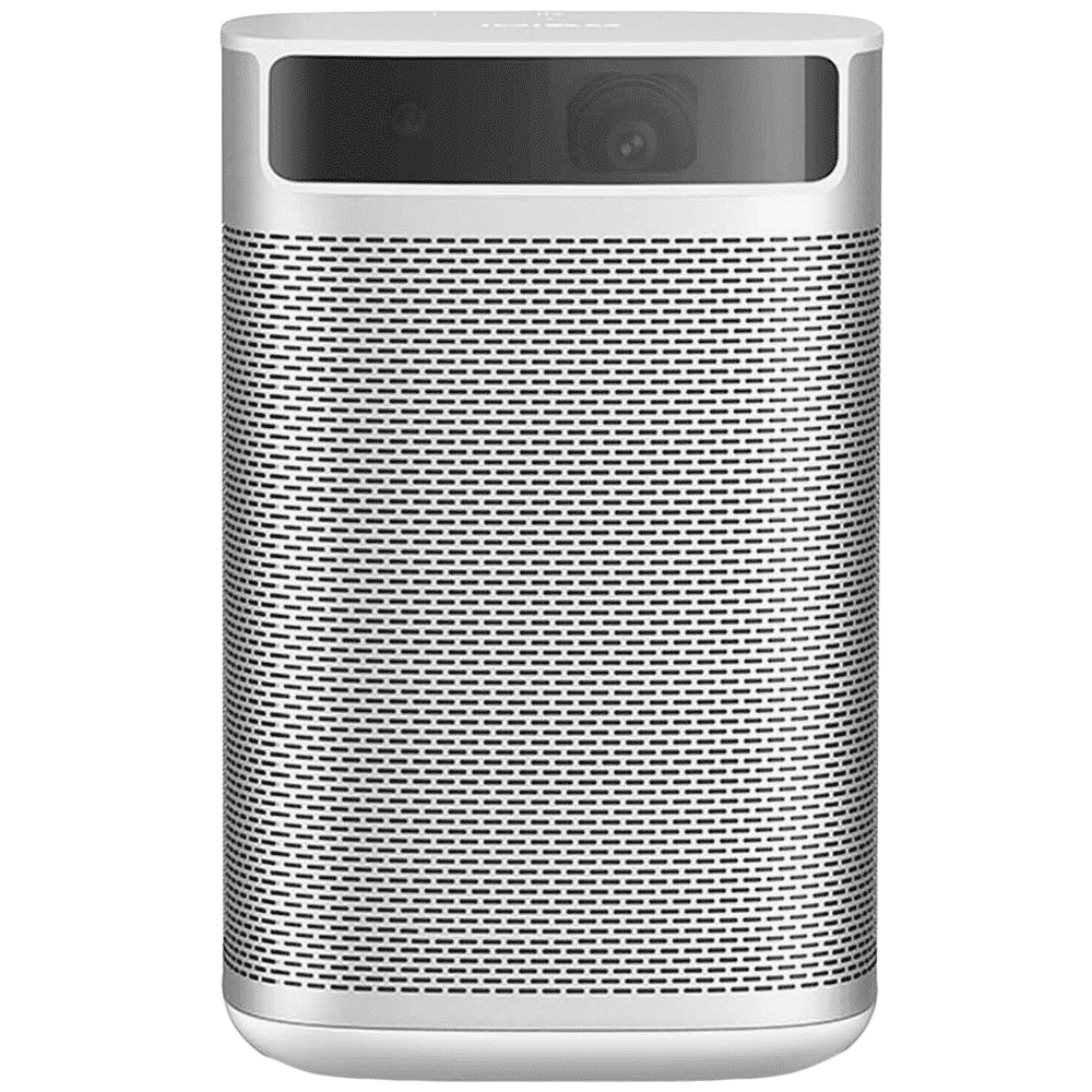 XGIMI MoGo Full HD Smart Projector (DLP, 210 ANSI Lumens, HDMI + USB + Android TV 9.0 + Bluetooth + Wi-Fi, Portable Projector with Google Assistant, White/Aluminium)_1