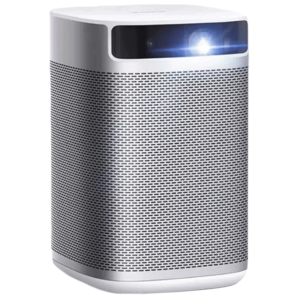 XGIMI MoGo Full HD Smart Projector (DLP, 210 ANSI Lumens, HDMI + USB + Android TV 9.0 + Bluetooth + Wi-Fi, Portable Projector with Google Assistant, White/Aluminium)_3