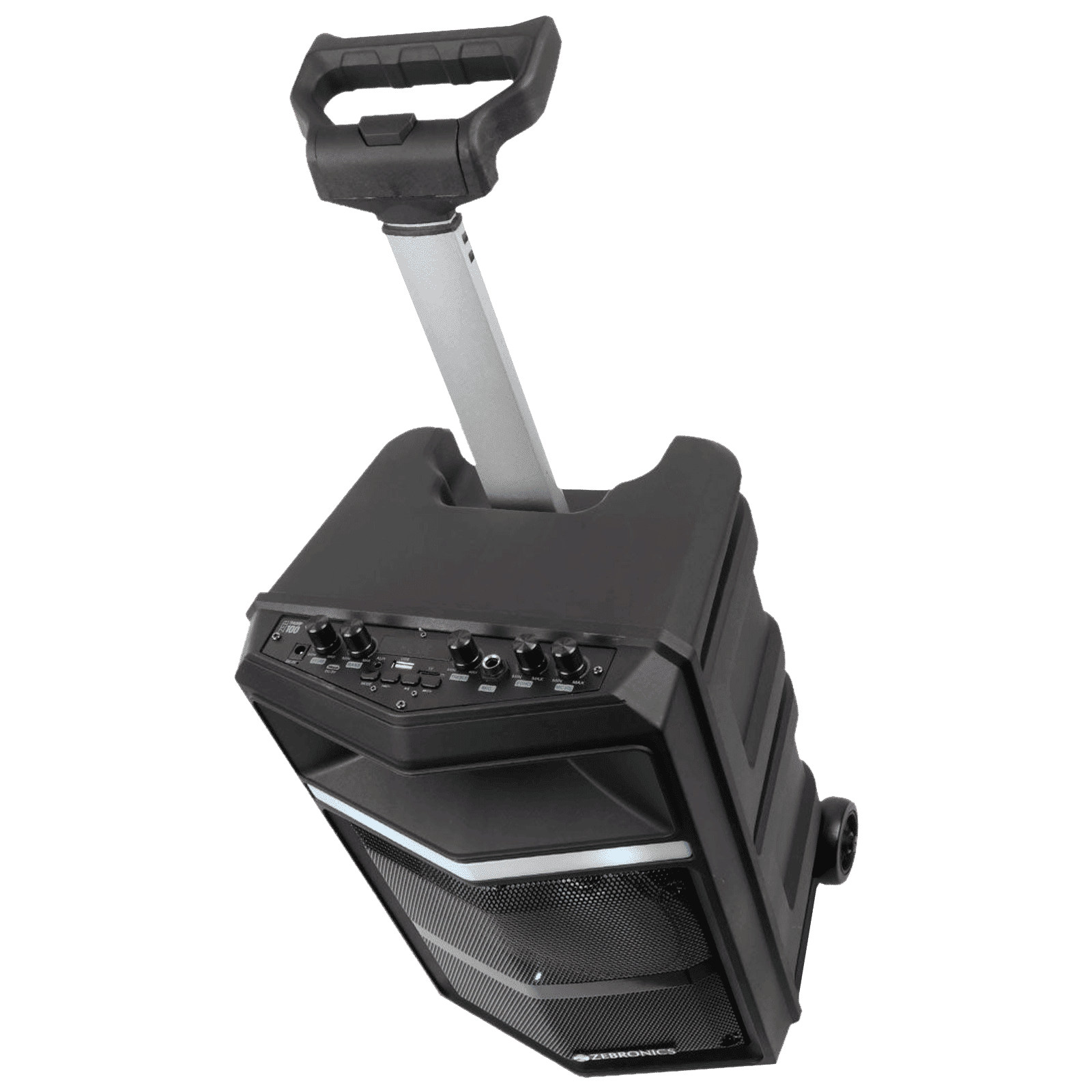 ZEBRONICS Zeb-Thump 100 28W Bluetooth Party Speaker with Mic (Built-in FM Radio, 2.1 Channel, Black) ZEBRONICS Zeb-Thump 100 28W Bluetooth Party Speaker with Mic (Built-in FM Radio, 2.1 Channel, Black)_2