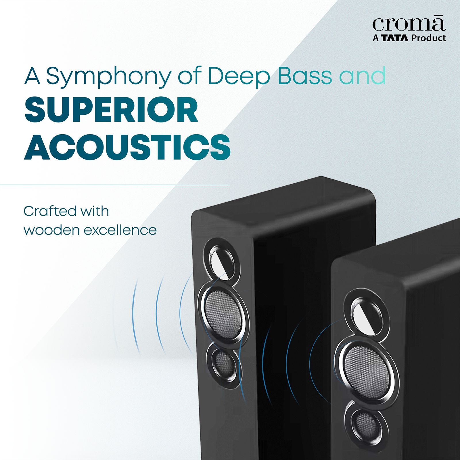 Croma Twin Tower 1000W Multimedia Tower Speaker with Mic (5 Preset Equalizer Mode, Stereo Channel, Black)_8