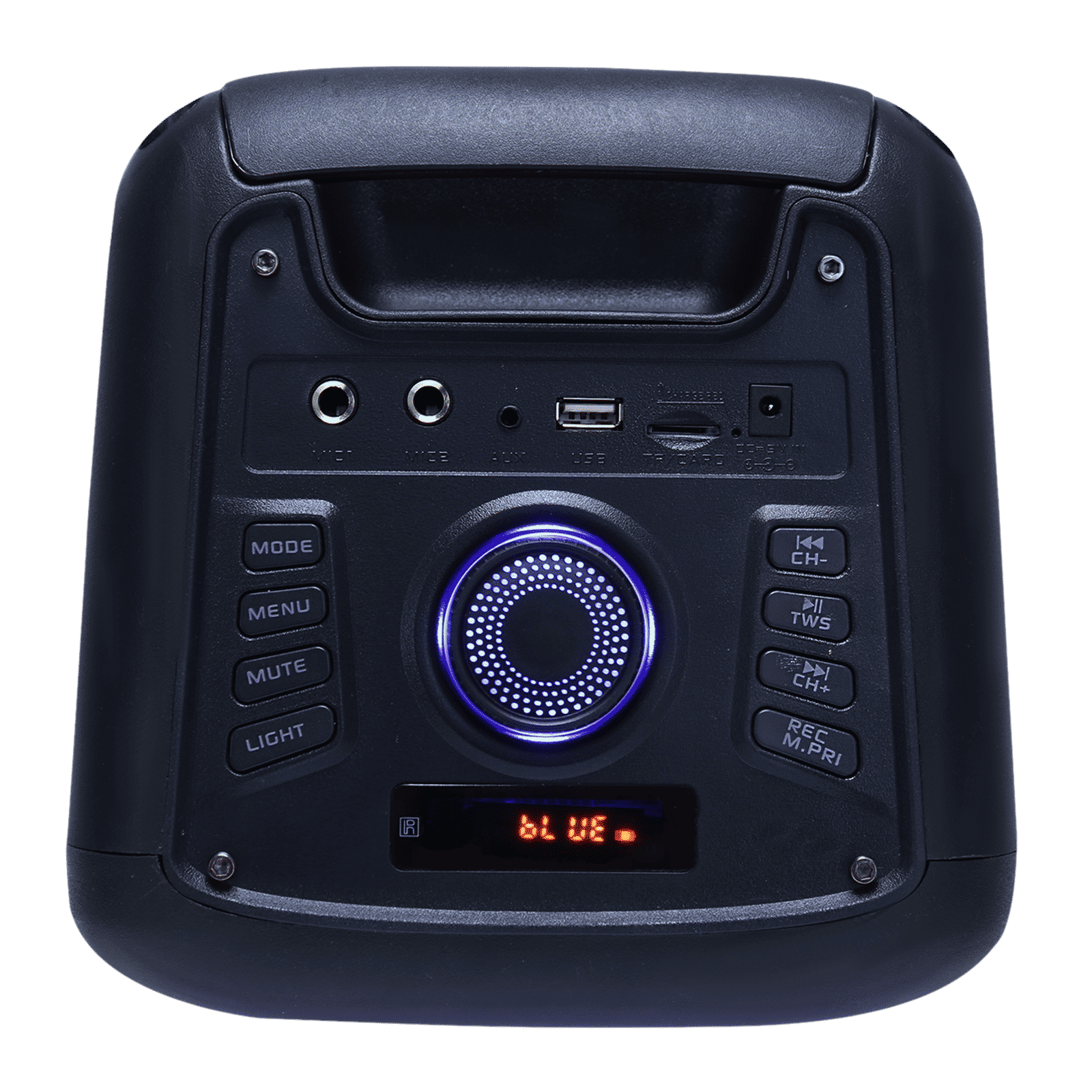 Croma 50W Bluetooth Party Speaker with Mic (Playtime upto 5H, LED Lights, Black)_2